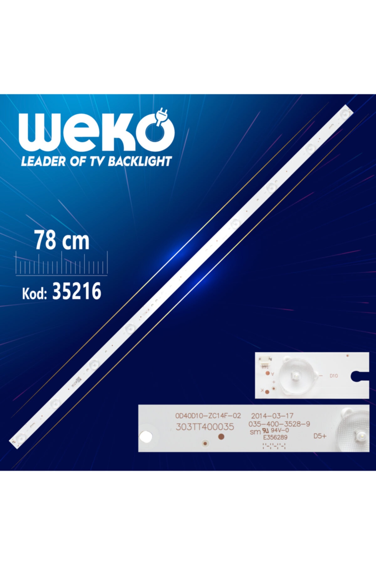 MERTER 0d40d10-zc14f-02 - 303tt400035 - 78 Cm 10 Ledli - (wk-456)