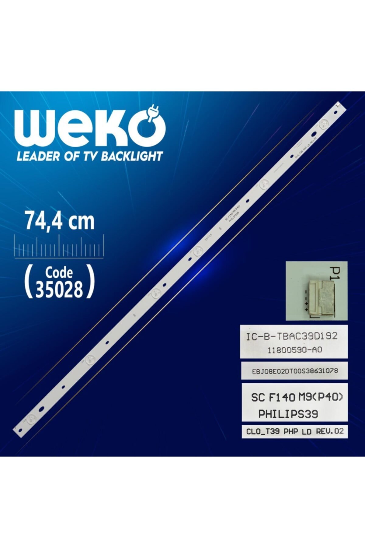 WEKO Clo_t39 Php Ld Rev.02 - Ic-b-tbac39d192 - Sc F140m9(p40) - 74.4 Cm 6 Ledli - (wk-86)