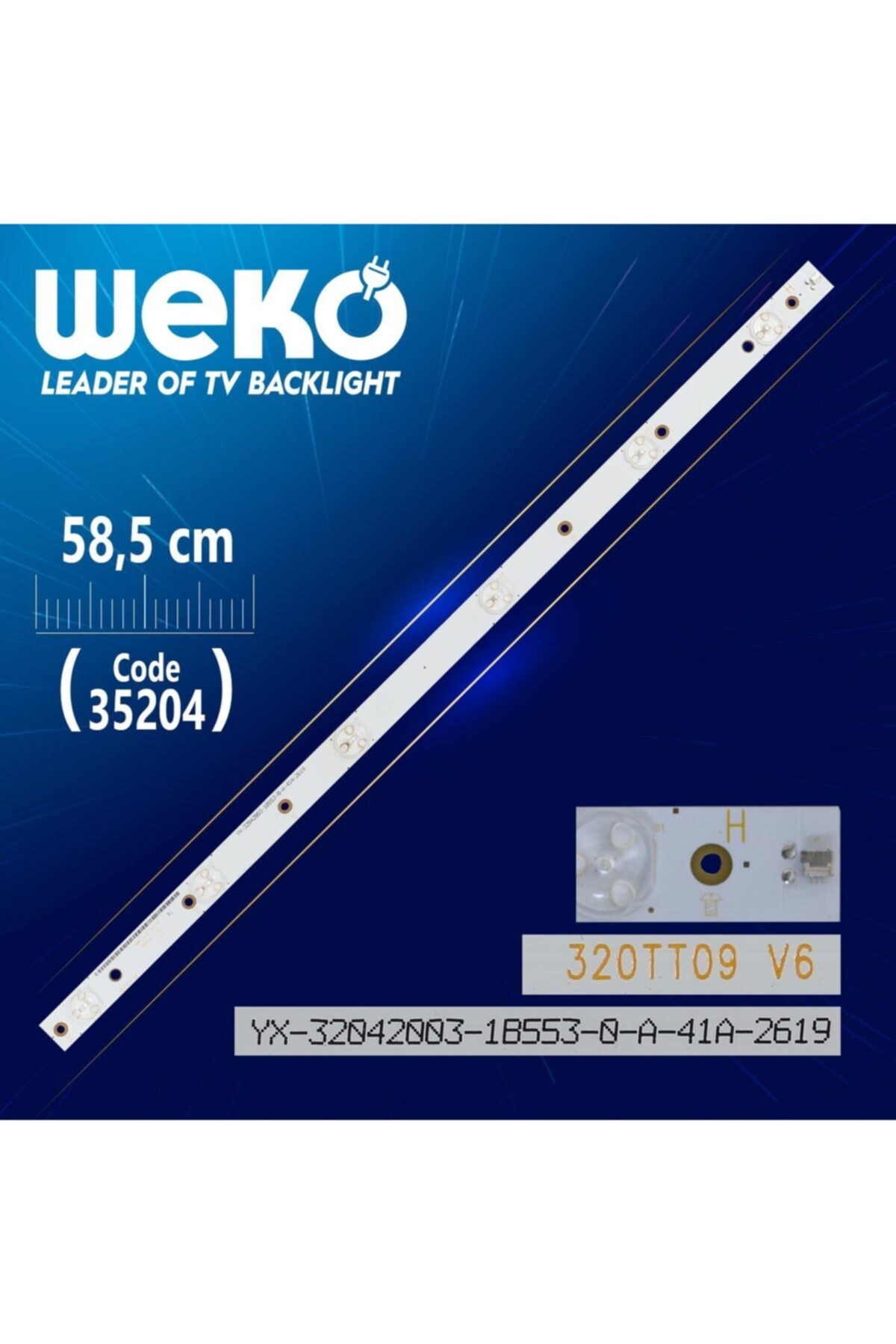 WEKO 320tt09 V6 Yx-32042003 57.7 Cm 6 Ledli - (wk-453) 6v