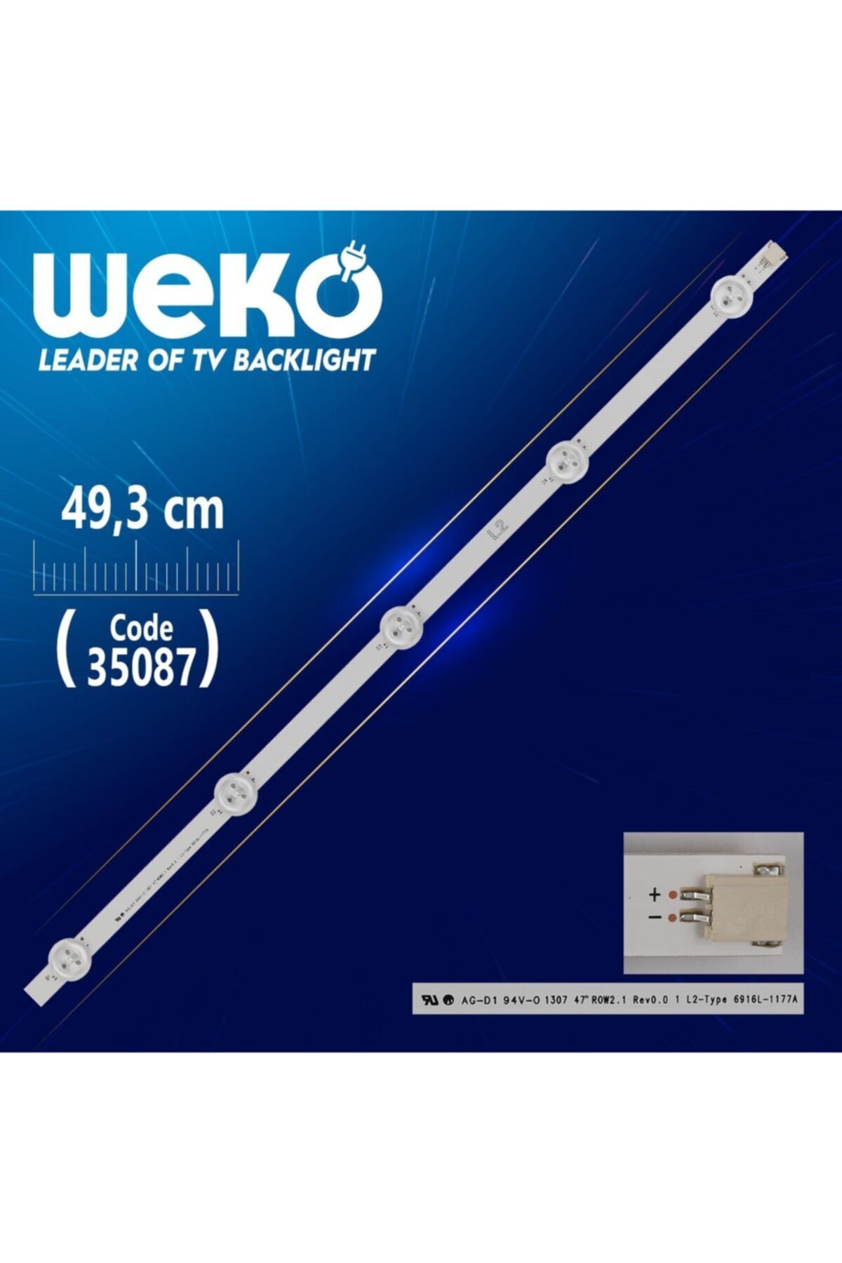 MERTER 47 V14 Drt Rev0.2 1 L2-type - 5 Ledli 49.3 Cm - (wk-843)