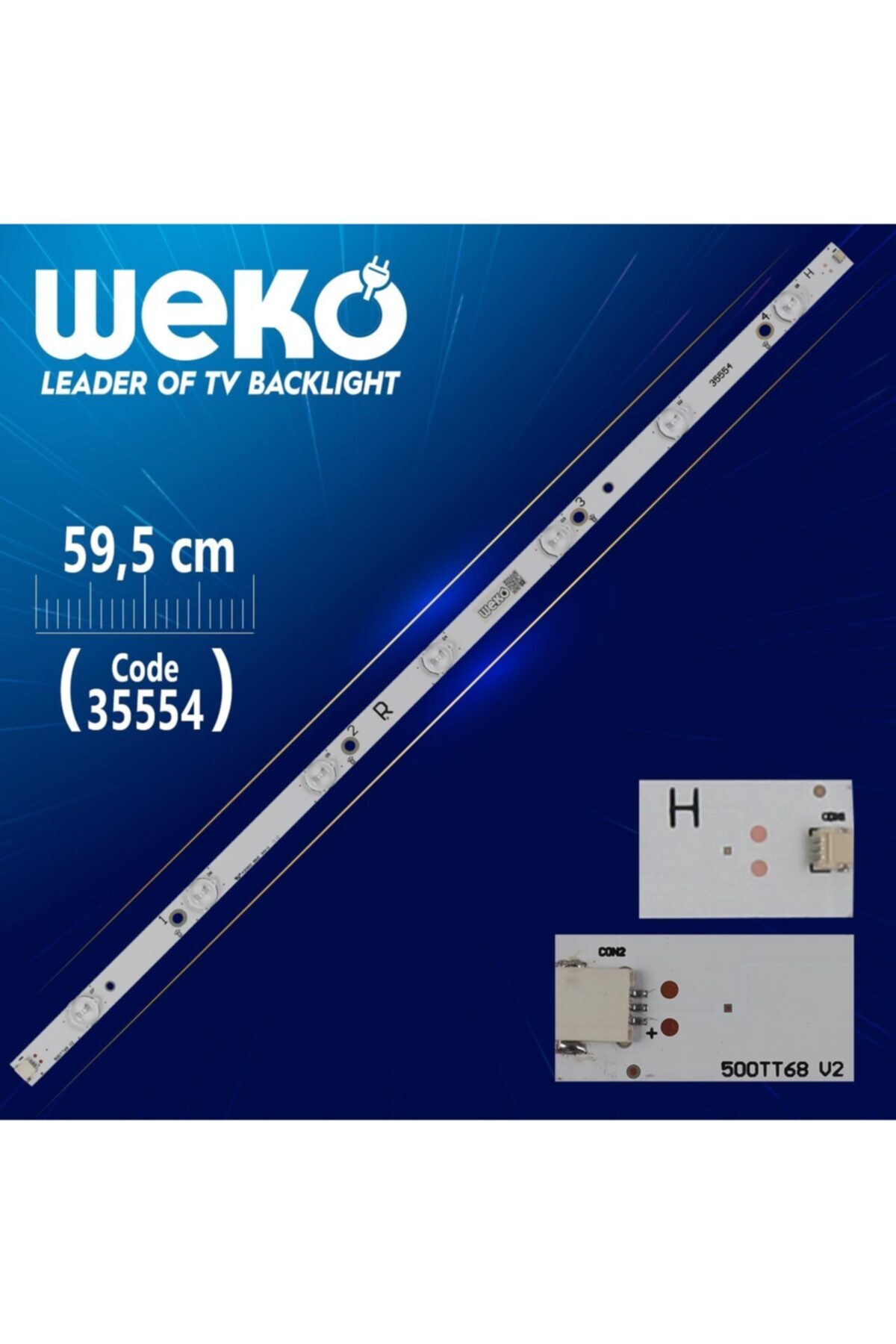 WEKO Sx-11800730a0-2b554-0-a-54f-3749 R - 500tt68 V2 - 7 Ledli 59.5 Cm - (wk-438)