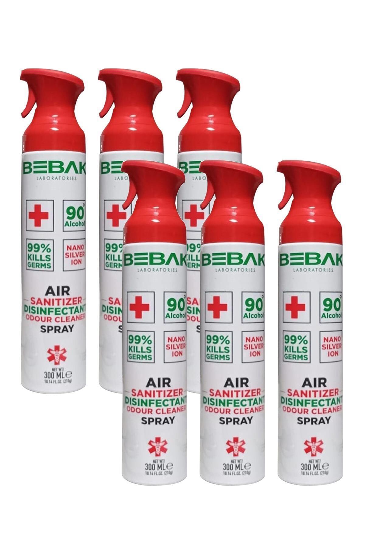 Bebak Dezenfektan Hava Temizleme Koku Giderici Sprey 300 Ml 6'lı