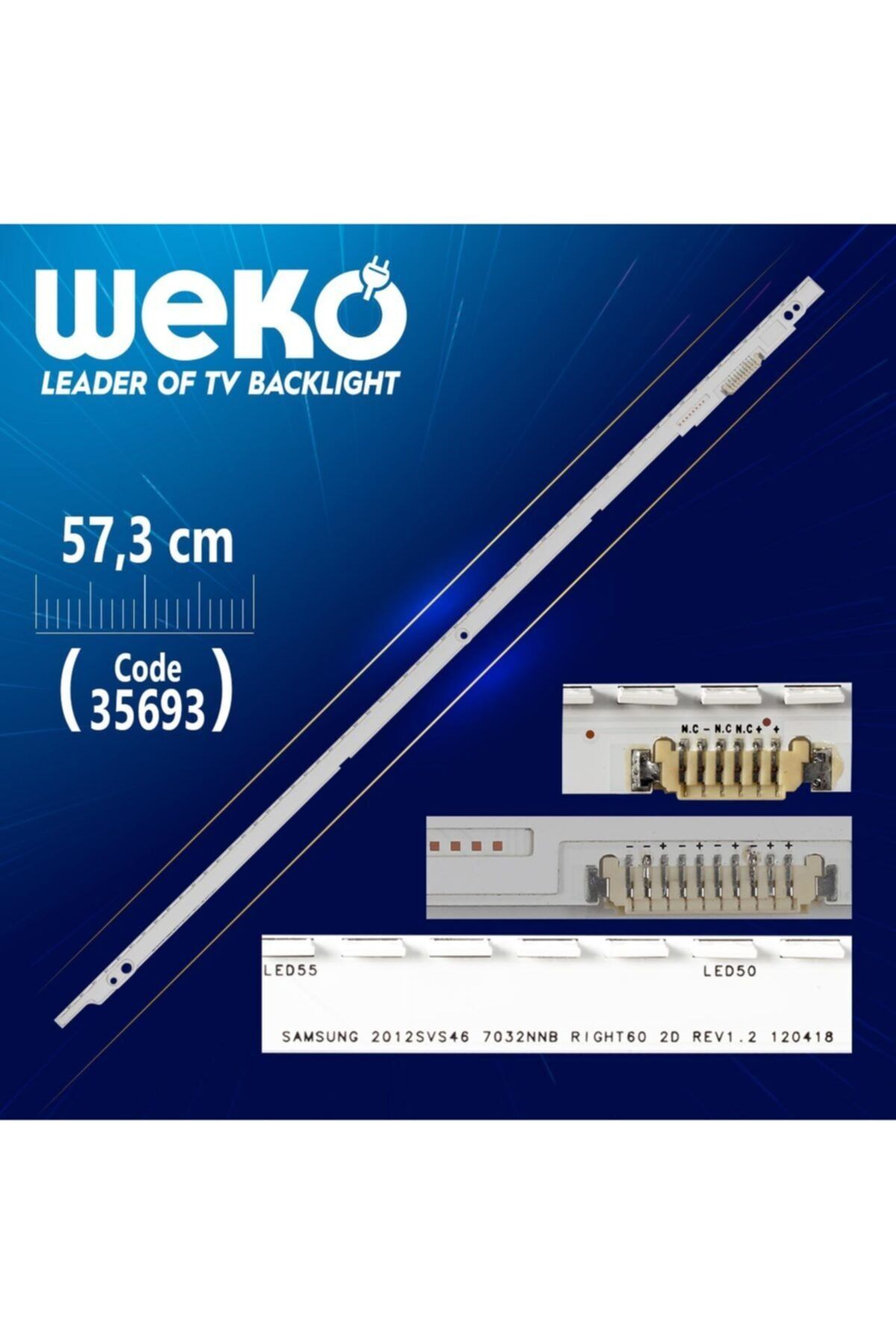 WEKO 2012svs46 7032nnb Rıght60 2d Rev1.2 120418 - 60 Ledli 57.3 Cm - (wk-1169)