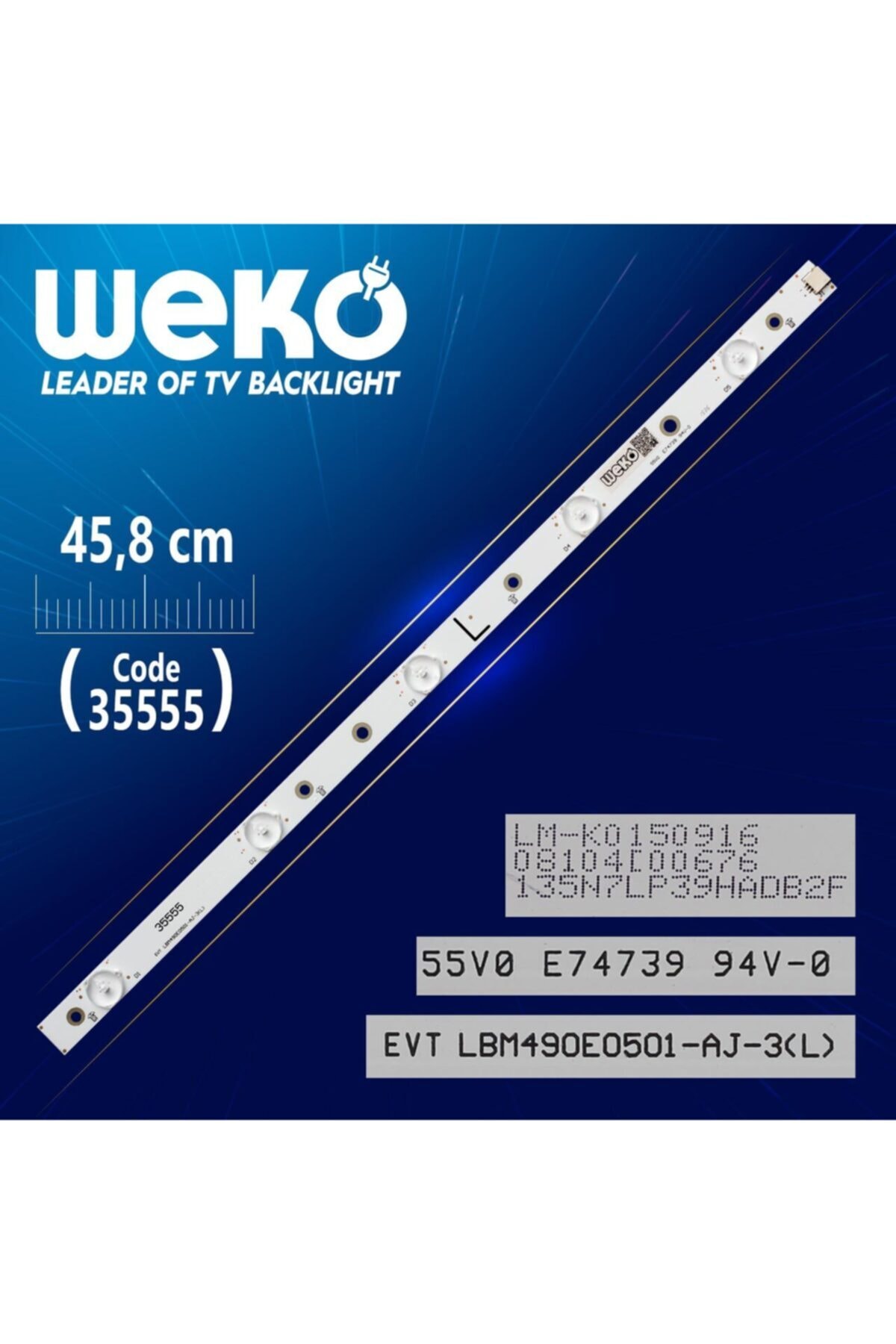 WEKO Evt Lbm490e0501-aj-3(l) - 45.8 Cm 5 Ledli - (wk-439)