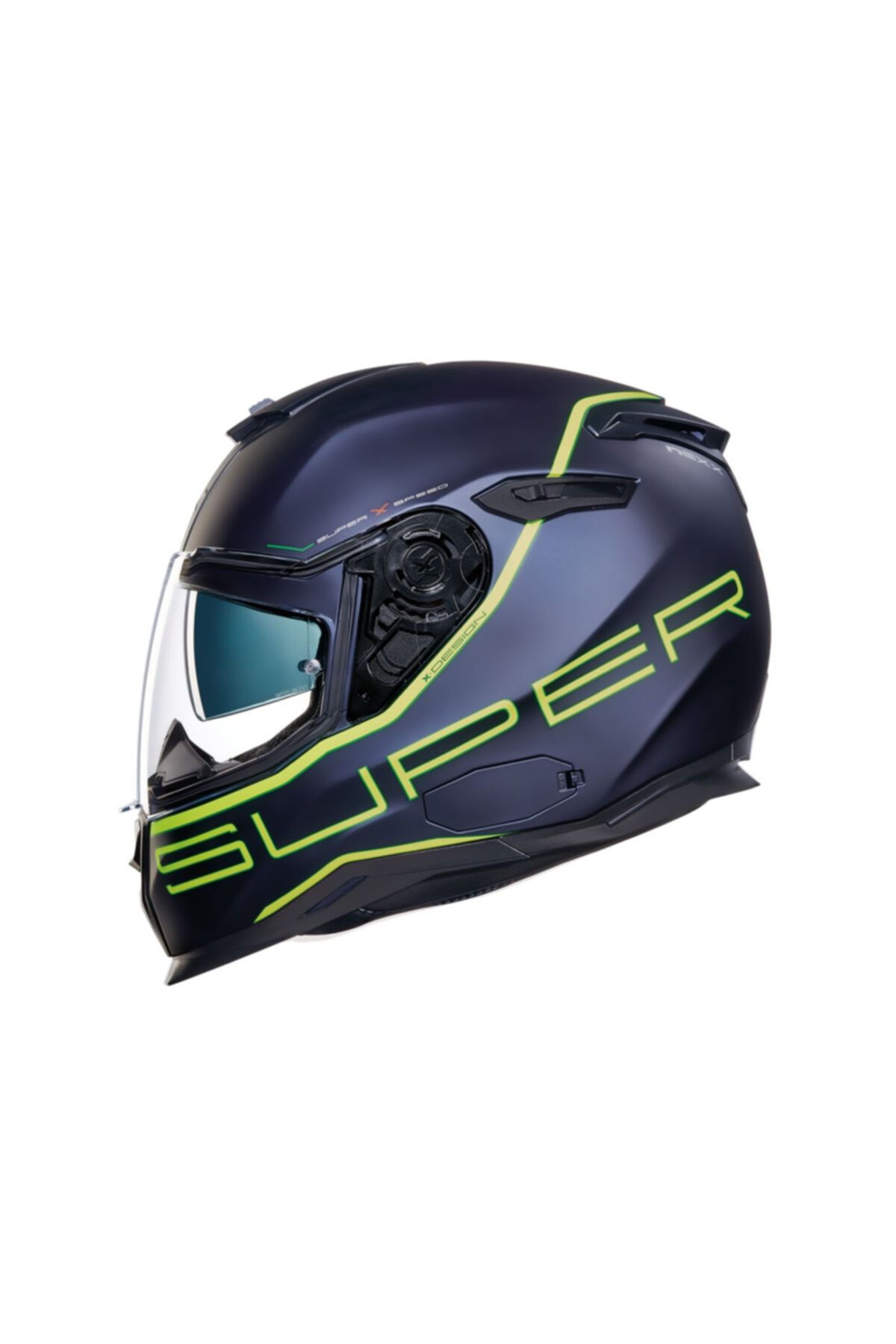 Nexx Sx.100 Superspeed Mat Mavi-yesıl Kask