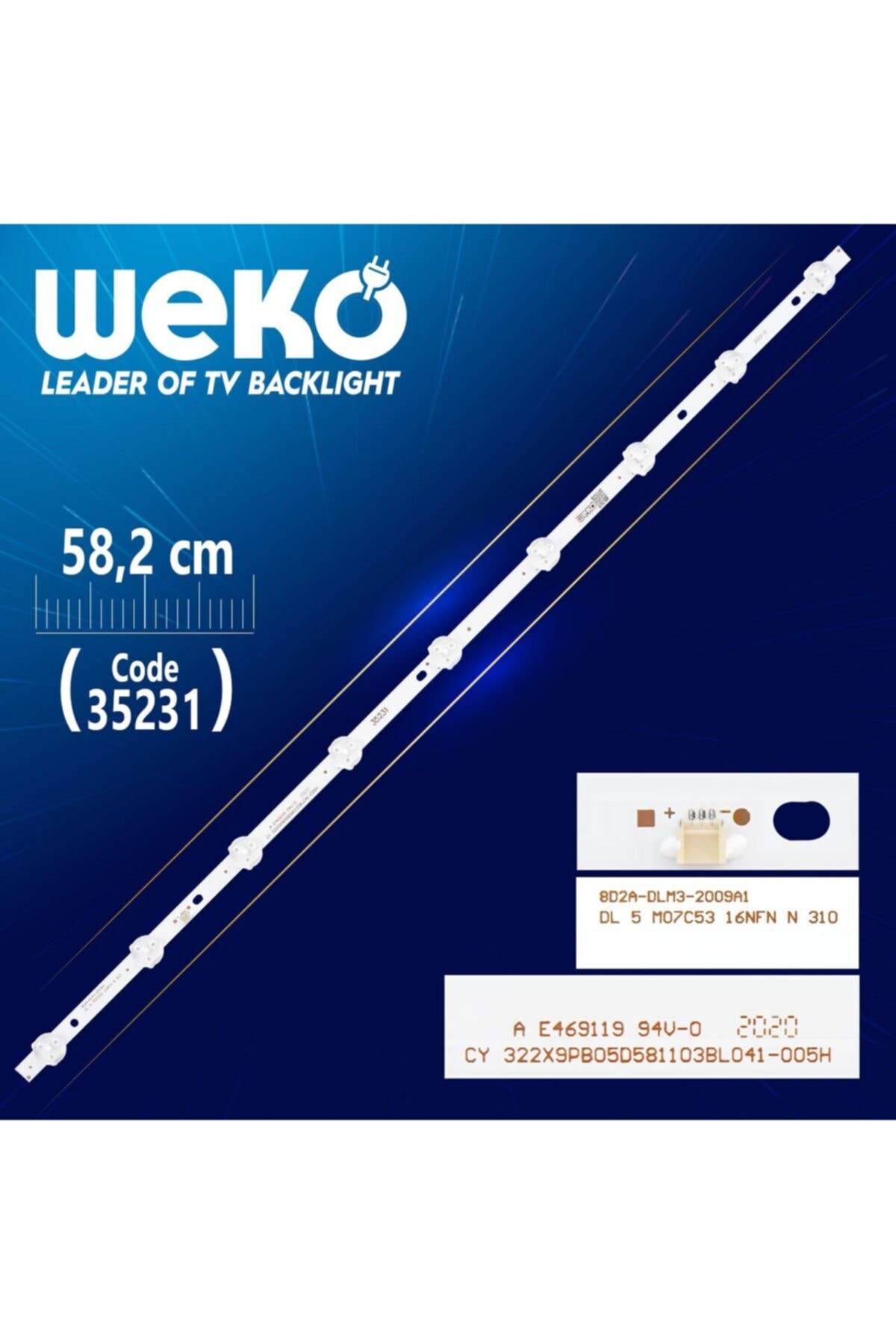 WEKO Cy 32 2x9 Pb08d581103bl041-005h - 8d2a-dlm3-2009a1 58.2 Cm 9 Ledli - (wk-899)