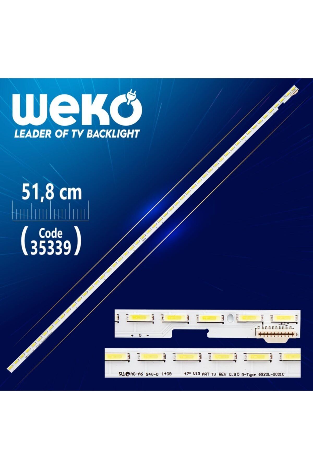 WEKO 47 V13 Art Tv Rev 0.9 6 R-type 6920l-0001c - 51.8 Cm 51 Ledli - (wk-414)