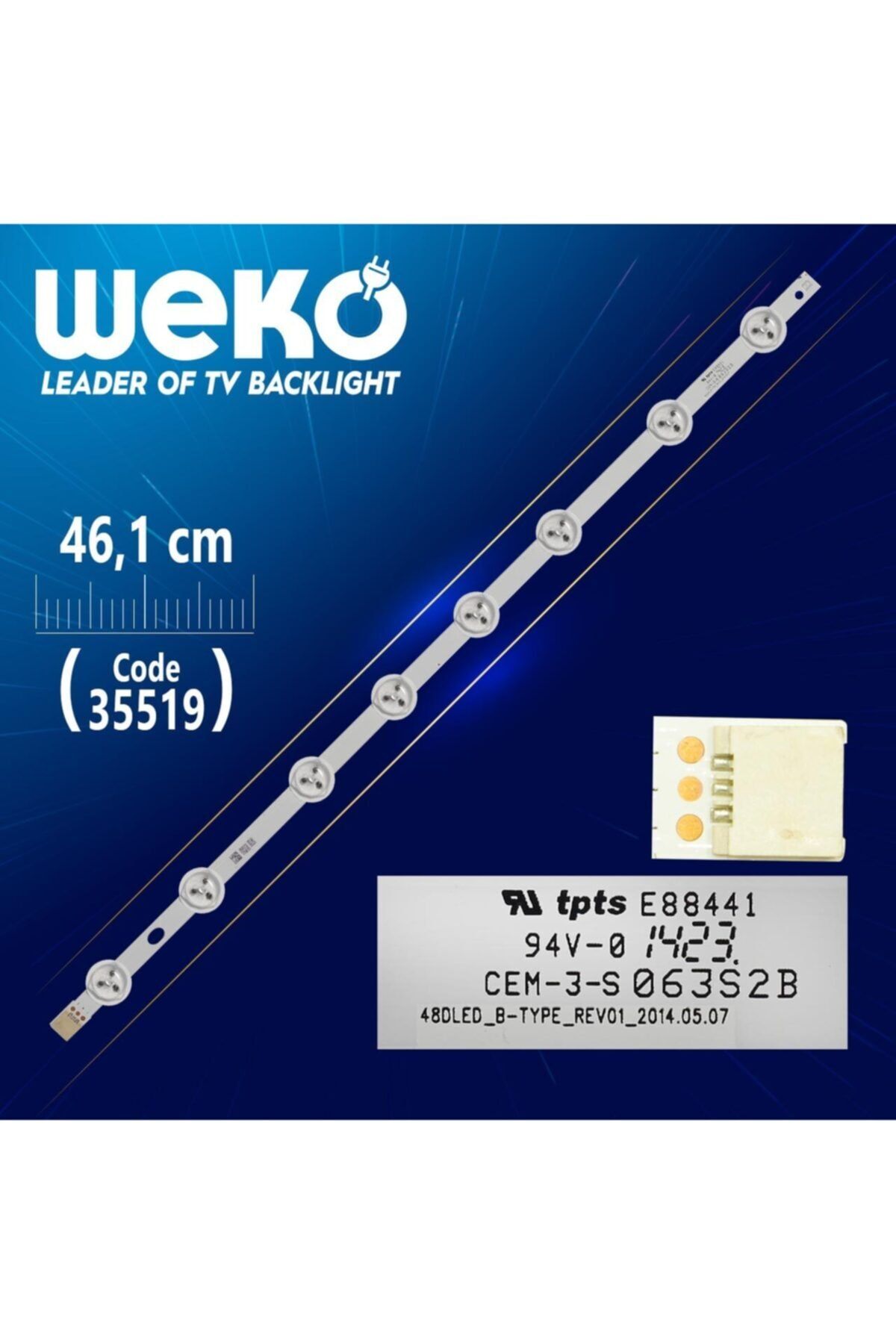 MERTER 48dled_b-type_rev01 - 46.1 Cm 8 Ledli - (wk-101)