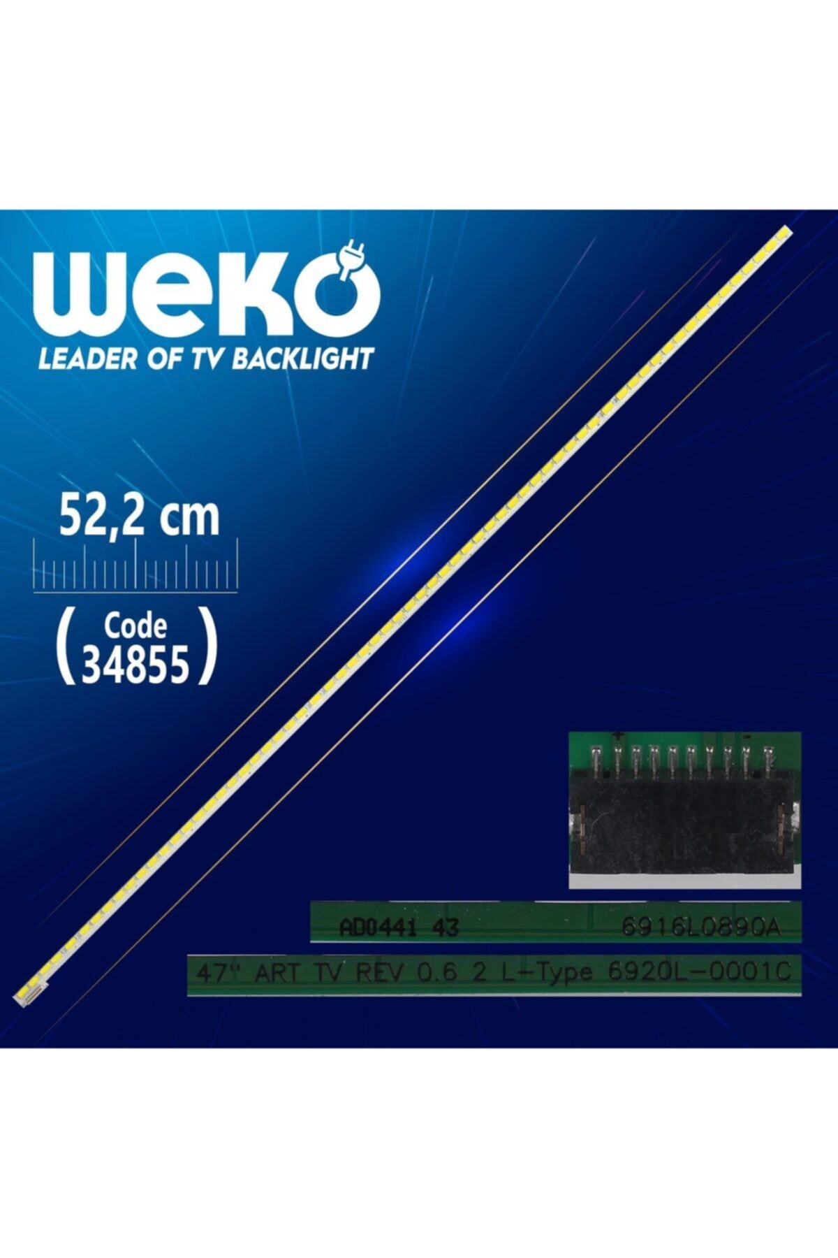 WEKO 47 Art Tv Rev 0.6 2 L-type 6920l-0001c 52.2 Cm 63 Ledli - (wk-721) Soketsiz