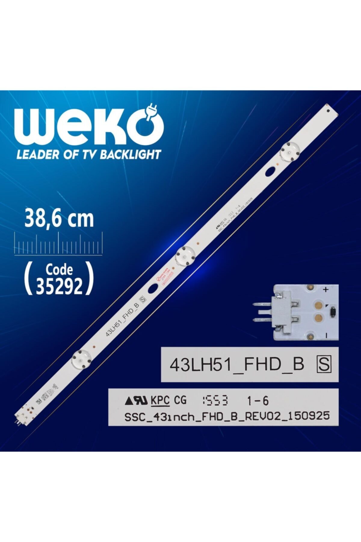 WEKO Ssc_43ınch_fhd_b_rev02_150925 - 43lh51_fhd_b S - 38.6 Cm 3 Ledli - (wk-410)