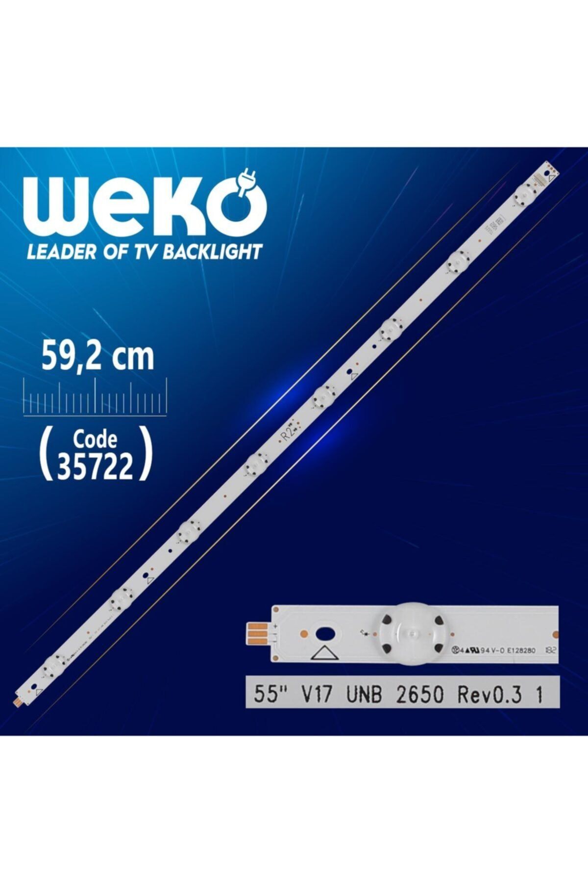MERTER 55 V17 Unb 2650 Rev0.3 1 - R2 Type - 59.2 Cm 8 Ledli - (wk-1193)