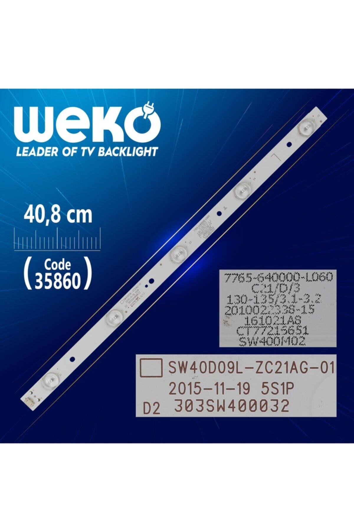 MERTER Sw40d09l-zc21ag-01 - 5s1p - 303sw400032 - L Type - 40.8 Cm 5 Ledli - (wk-1322)