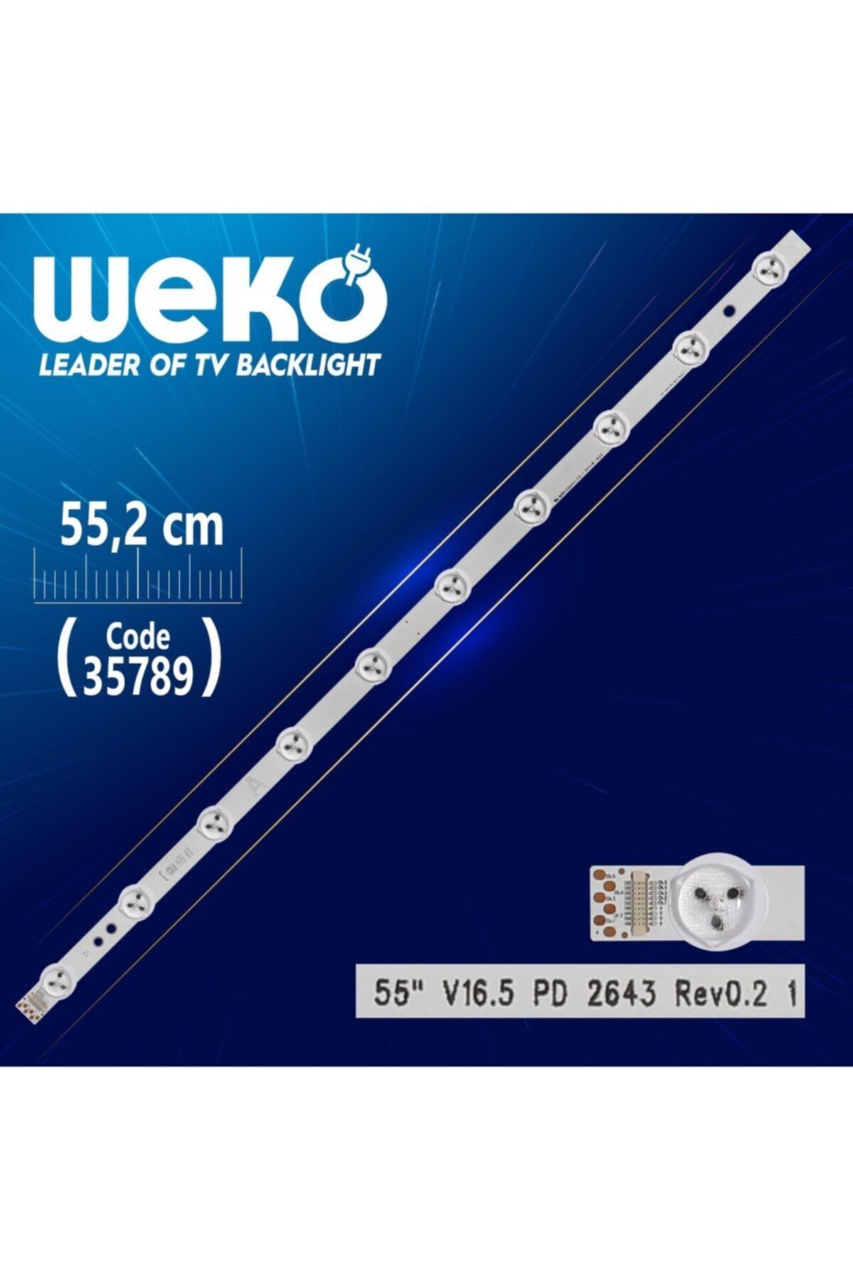 WEKO 55 V16.5 Pd 2643 Rev0.2 1 - A - 58.4 Cm 10 Ledli - (wk-1255)