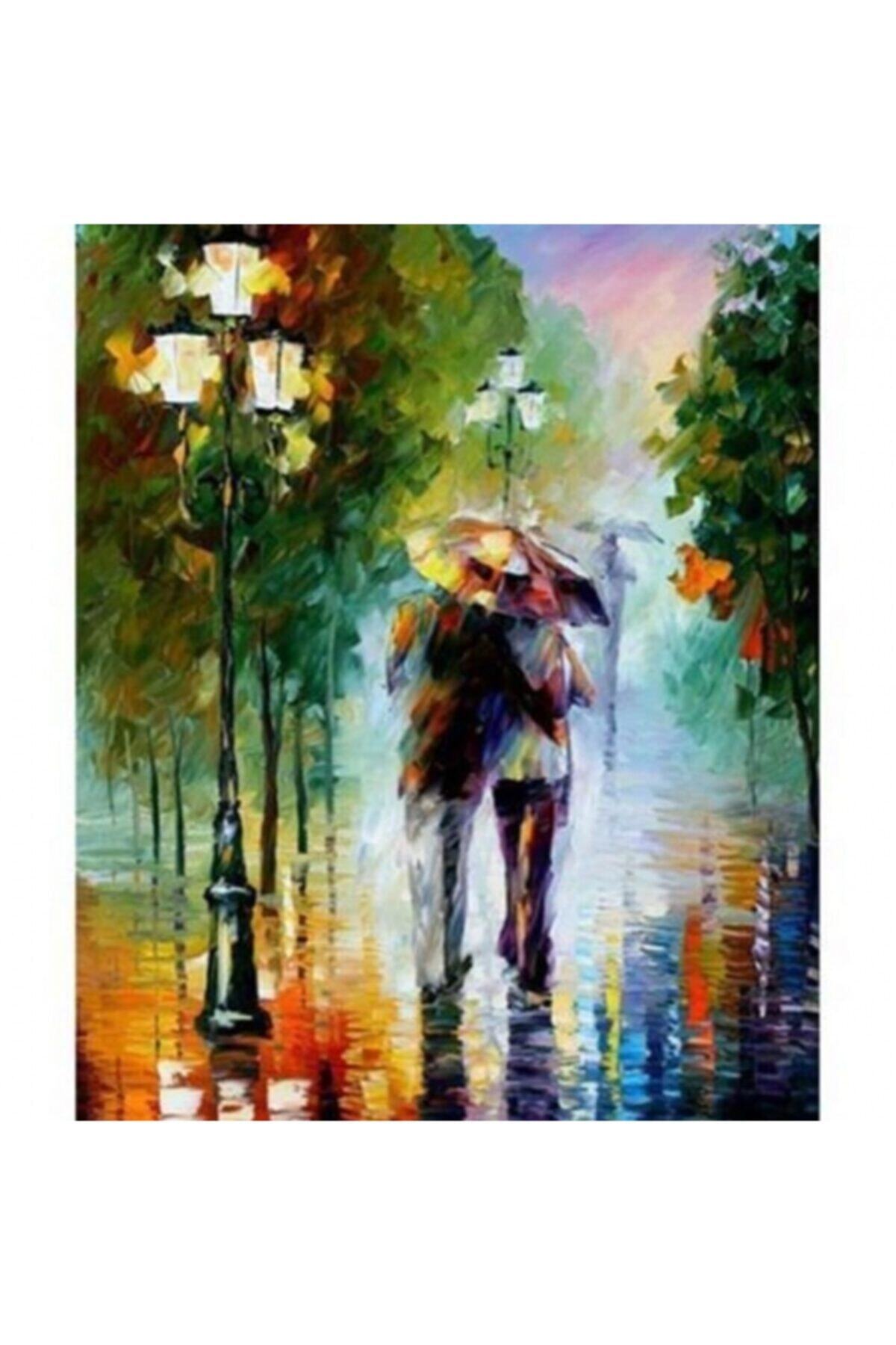Fupe Shop Kasımda Aşk Başkadır Sayılarla Boyama Seti Kasnaklı 90 X 110 Cm