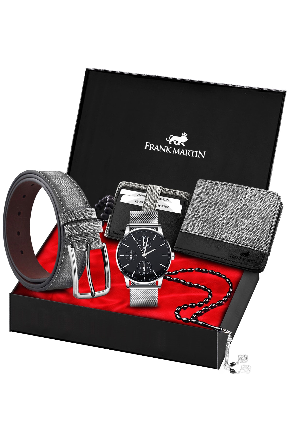 Frank Martin Saat Kemer Cüzdan Kartlık Hediye Seti 20-039-g