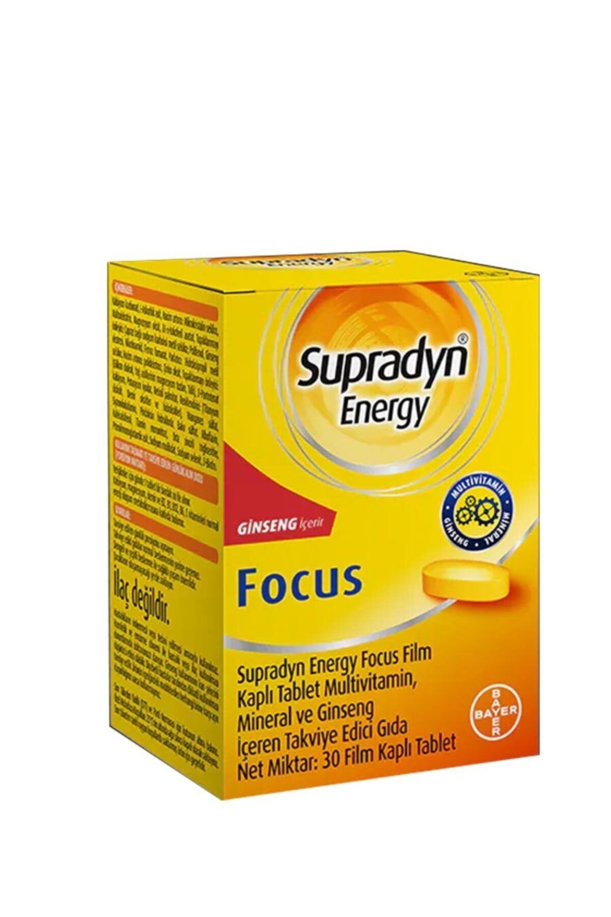 Supradyn Energy Focus Ginseng Içeren Takviye Gıda 30 Film Tablet