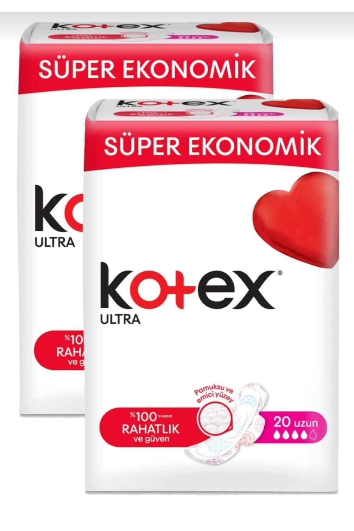 Kotex Süper Eko Ultra Uzun Ped 20x2 Paket