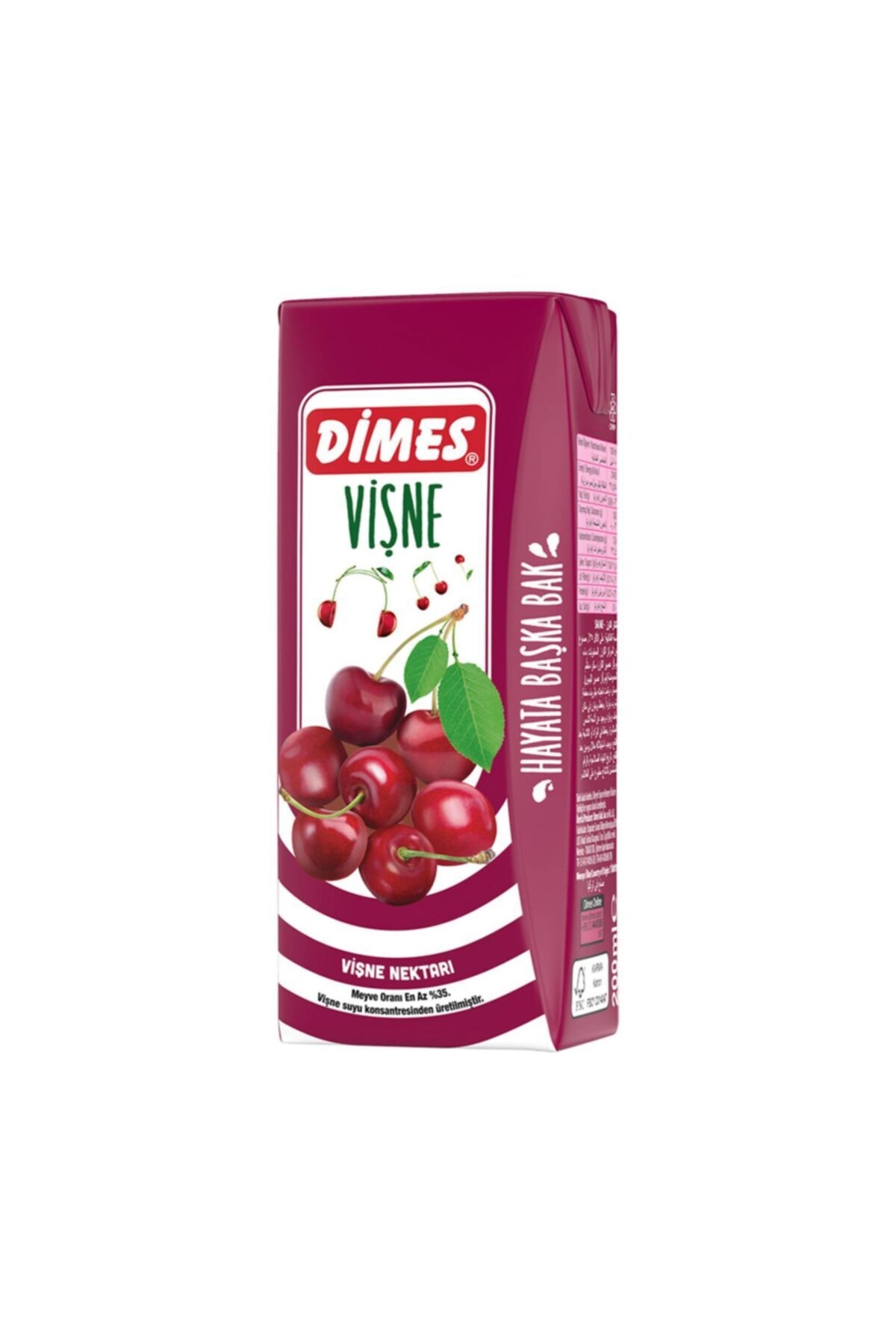 Dimes Meyve Suyu 200 ml Vişne X 27 Adet