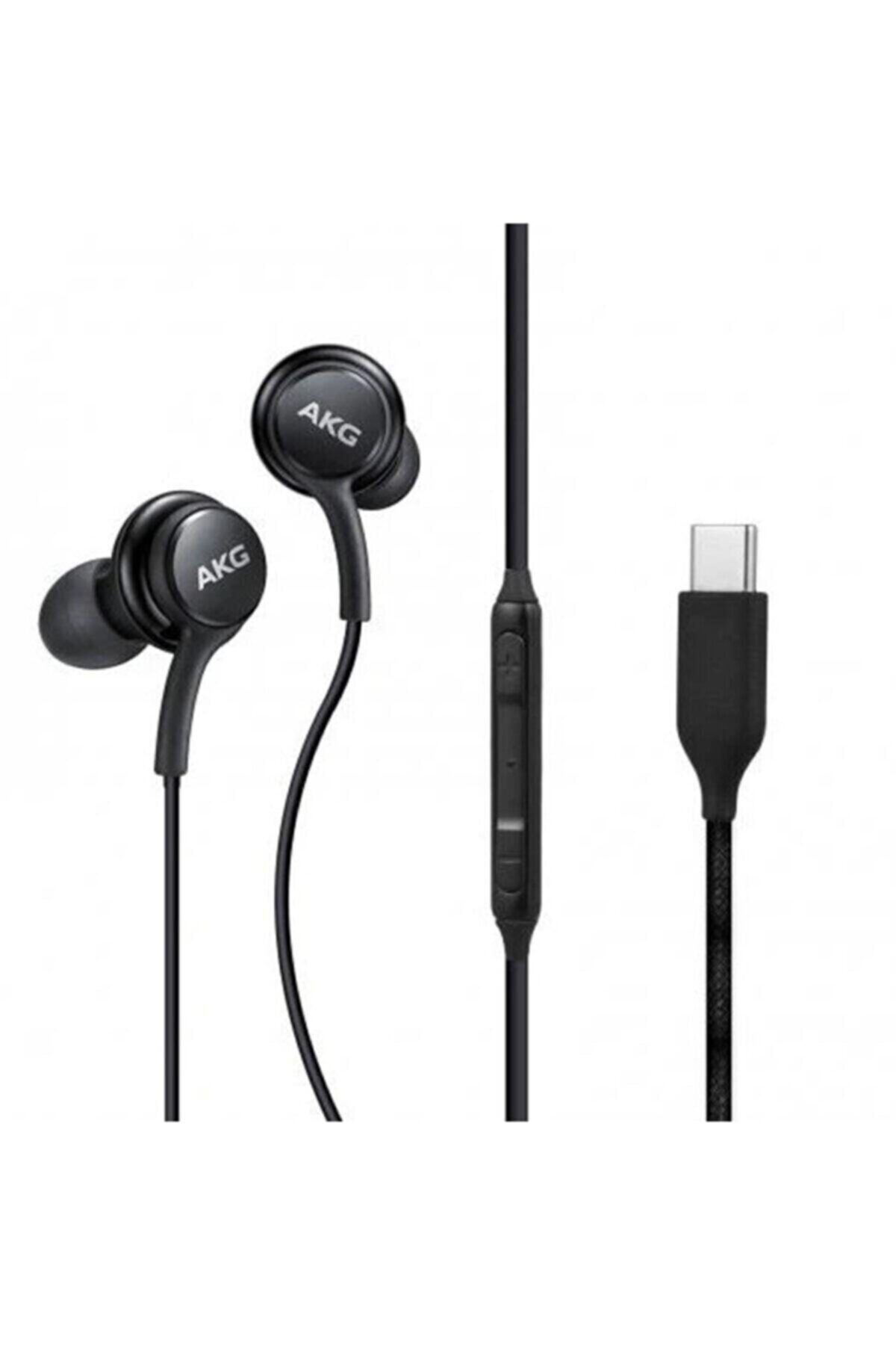 AKG Samsung Galaxy S21 Fe Samsung Galaxy A60 Uyumlu Type C Mıkrofonlu Kulaklık Siyah