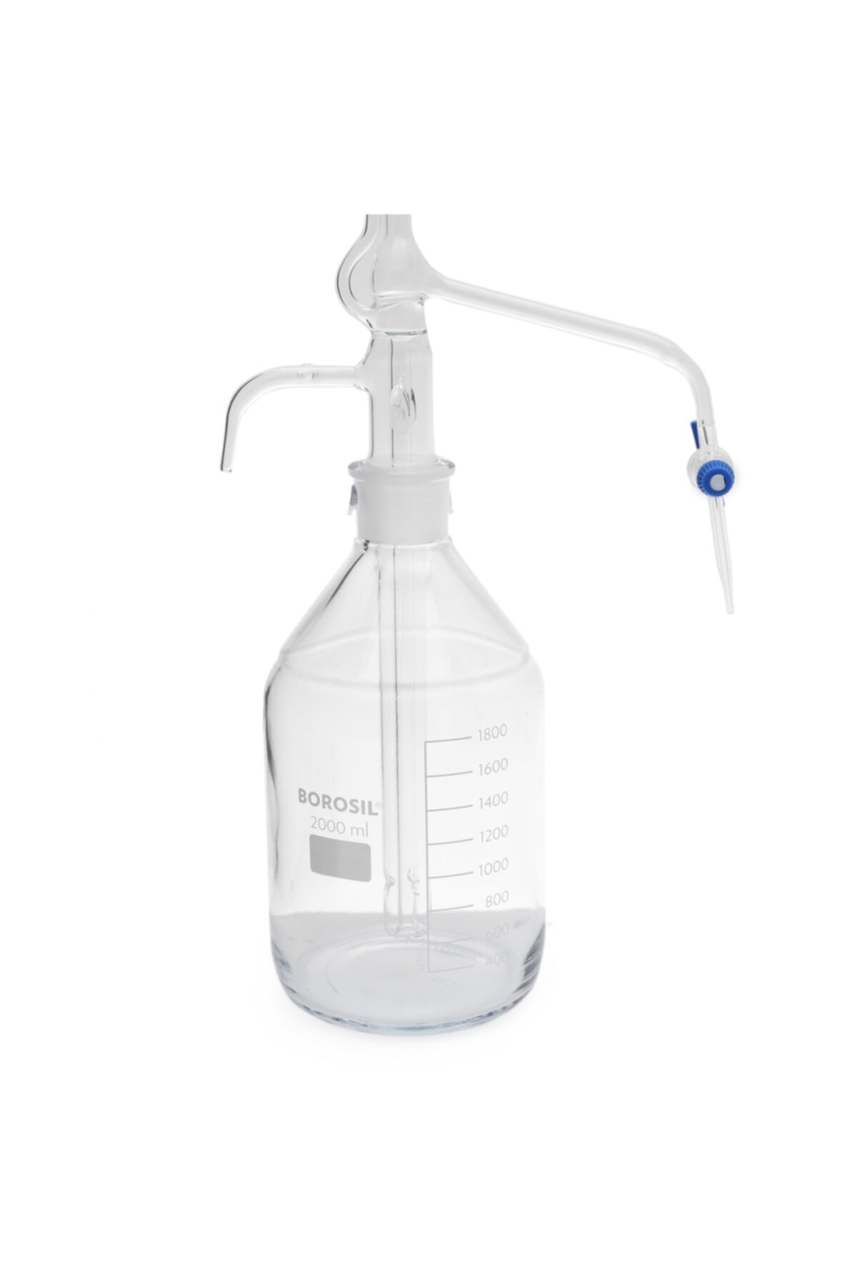 Borosil Otomatik Büret - 25 Ml 0.1 Ml Taksimat Teflon Musluk - Class A - 1 Set/paket