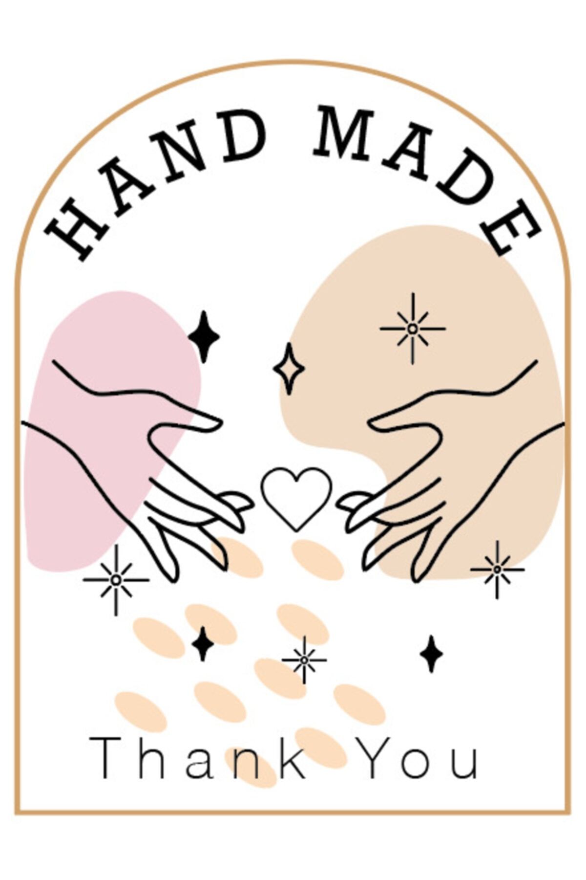 Bir Baskım Var Minimalist Hand Made Etiket