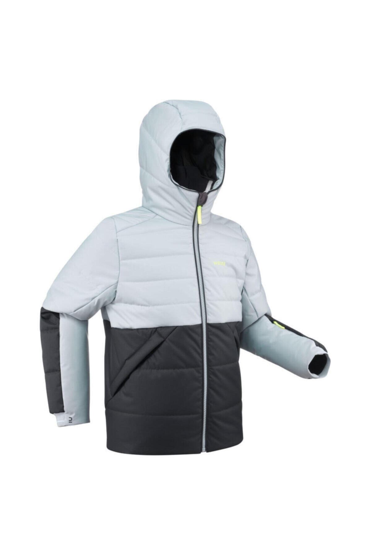 WEDZE Hsh Çocuk Kayak Montu - Gri - 150 Warm