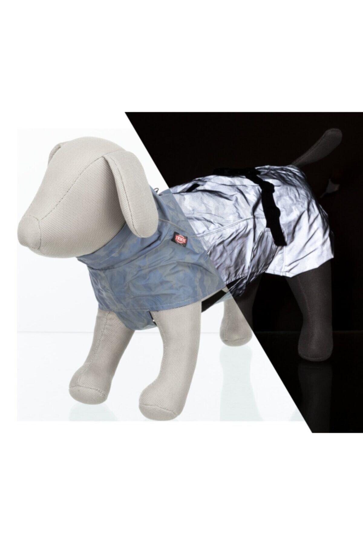 angel store Köpek Yağmurluğu, Fosforlu/reflektiv, L:55cm, Gümüş Mavi