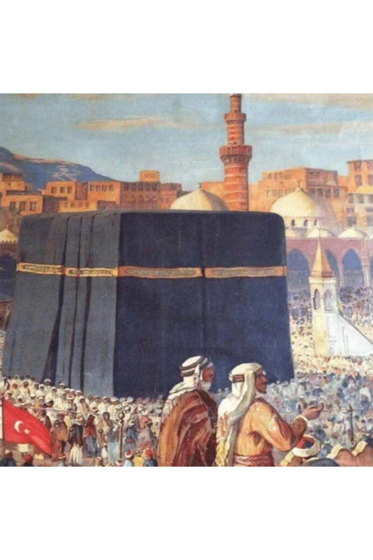 Fupe Shop Osmanlı Dönemi Kabe Sayılarla Boyama Seti Kasnaklı 70 X 90 Cm