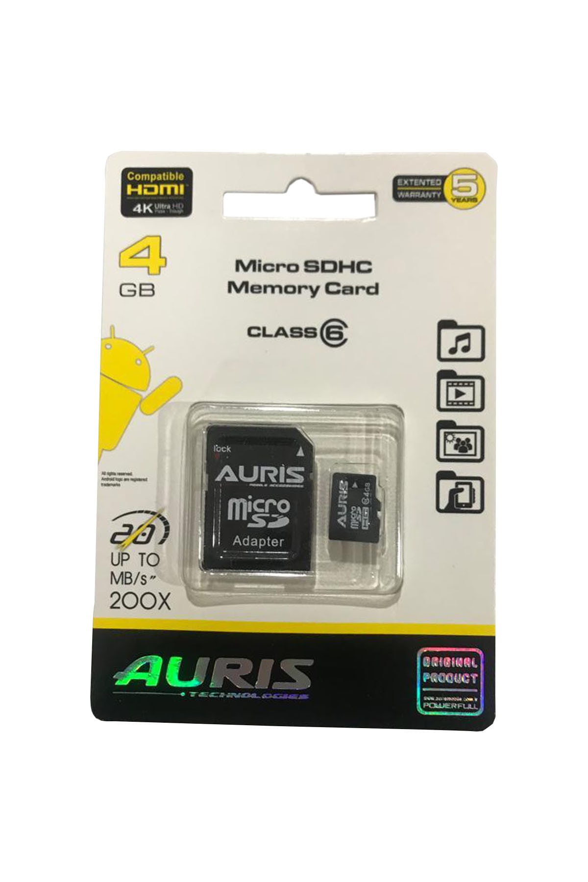 Auris 4 Gb Uyumlu Hafıza Kartı