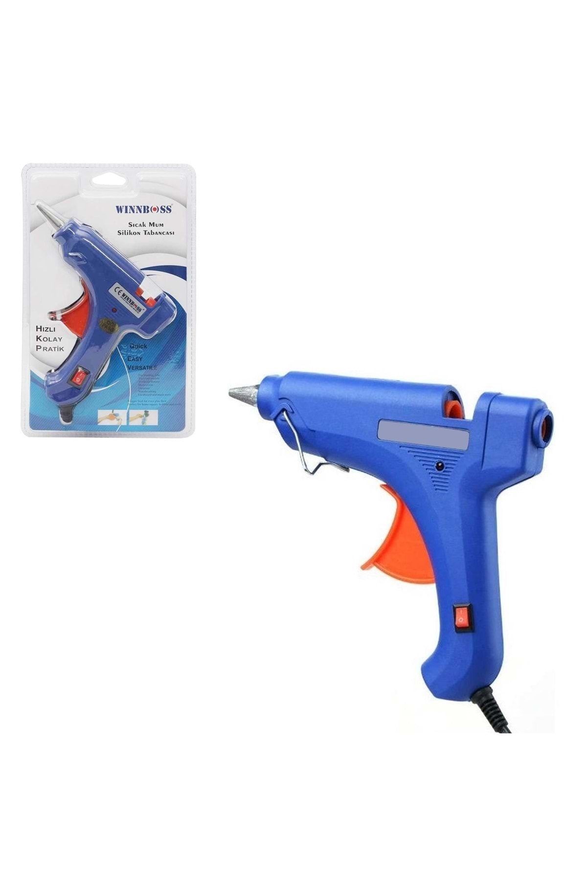 WINNBOSS Silikon Tabancası Kalın 10mm 80w Wn-1179-mavi