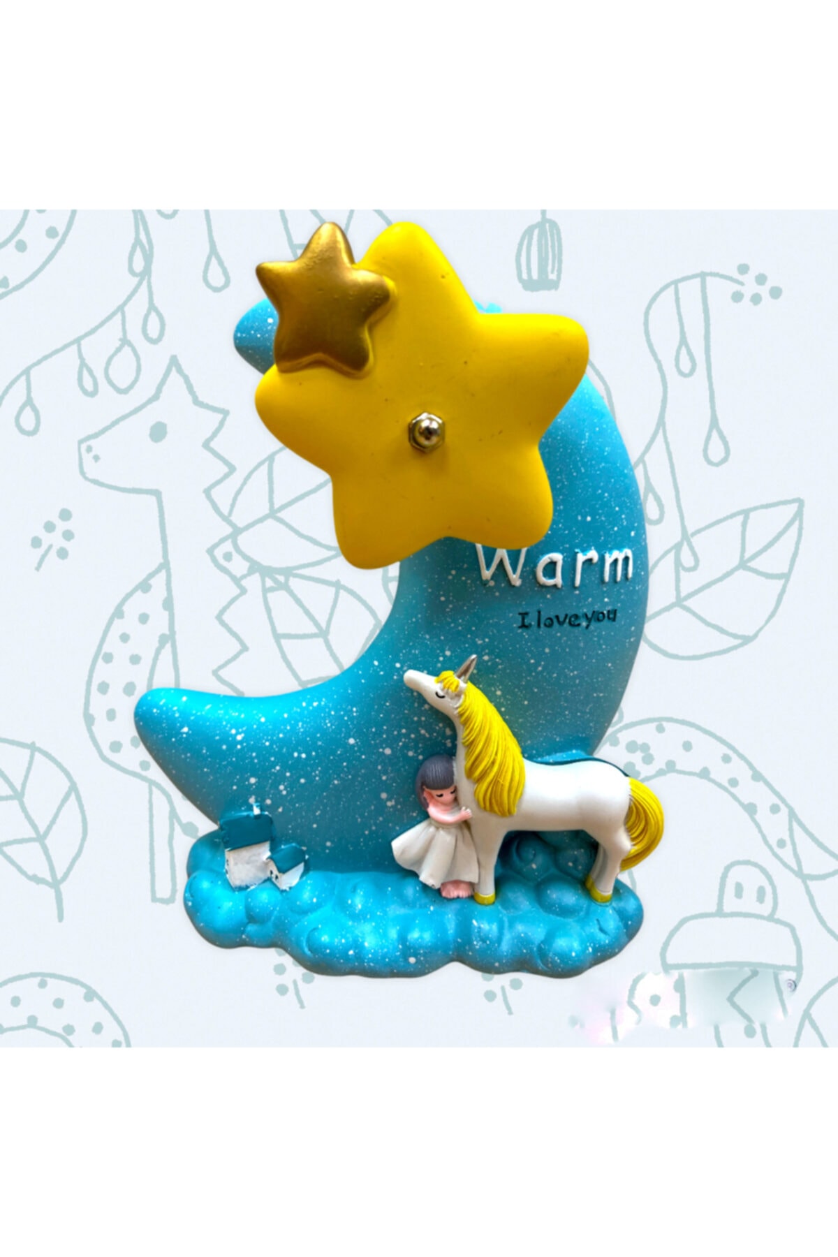 Vuslat Design Kurmalı Müzik Kutusu Ay Konsept