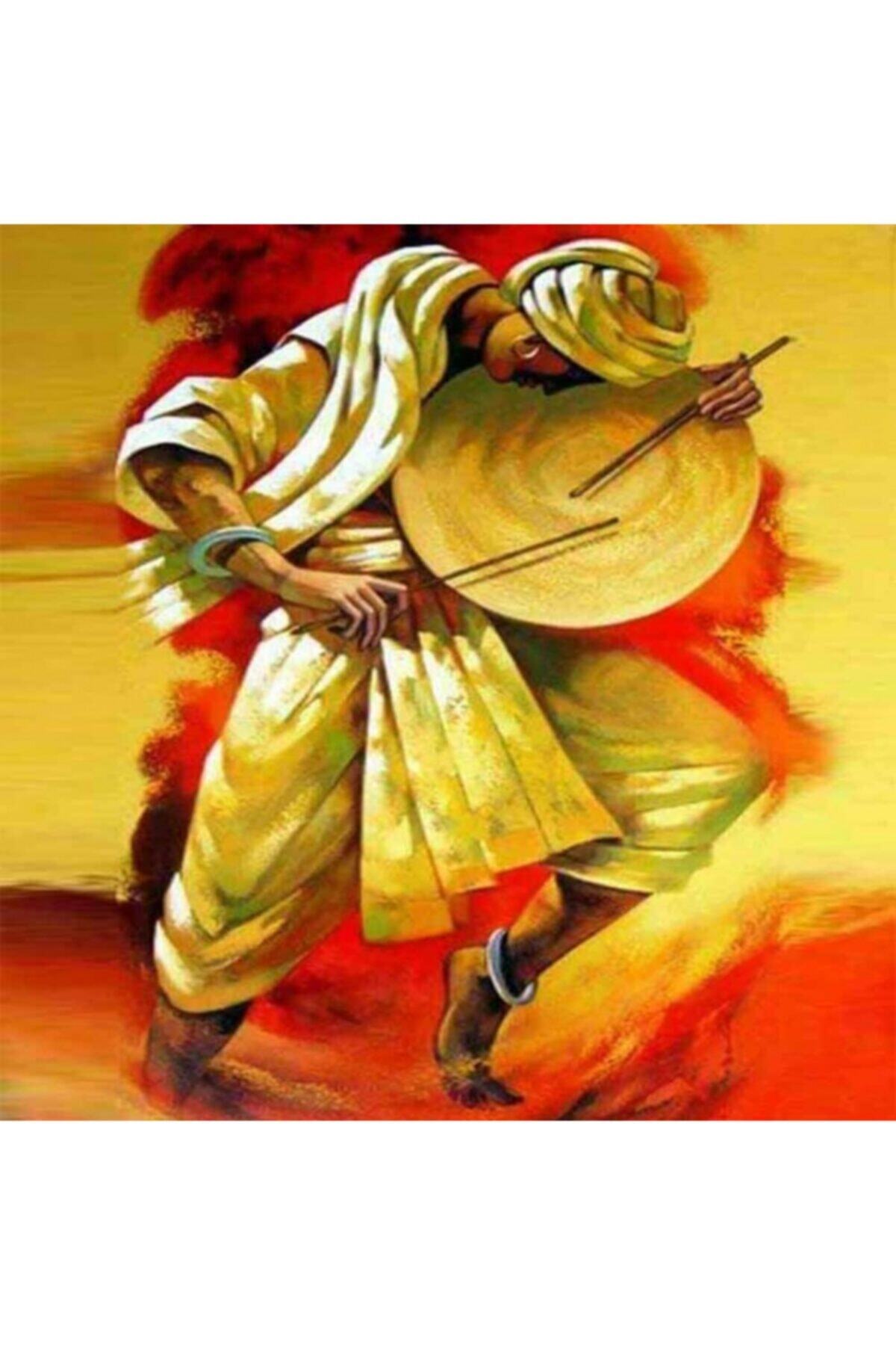 Fupe Shop Dansı Ritmi Sayılarla Boyama Seti Kasnaklı 90 X 110 Cm