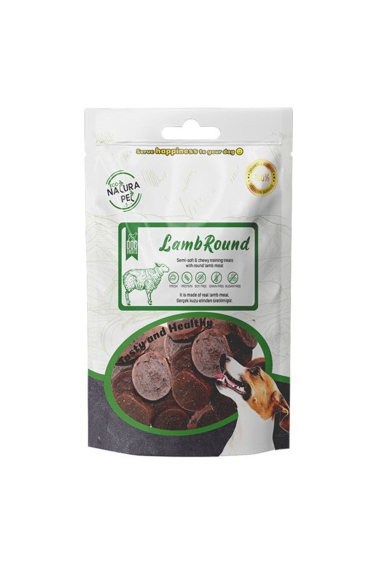 eco natura pet Eco Natura Kuzu Etli Yumuşak Yuvarlak Köpek Ödülü 100 Gr