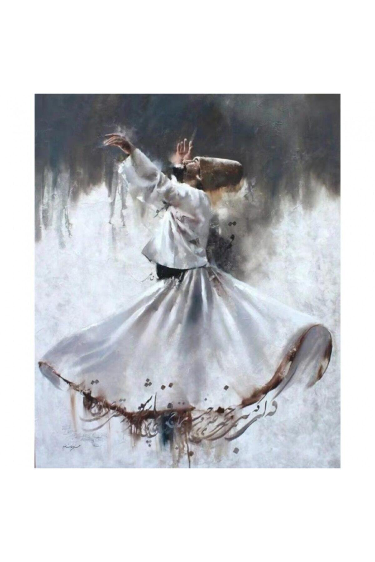 Fupe Shop Mevlam Sayılarla Boyama Seti Kasnaklı 90 X 110 Cm