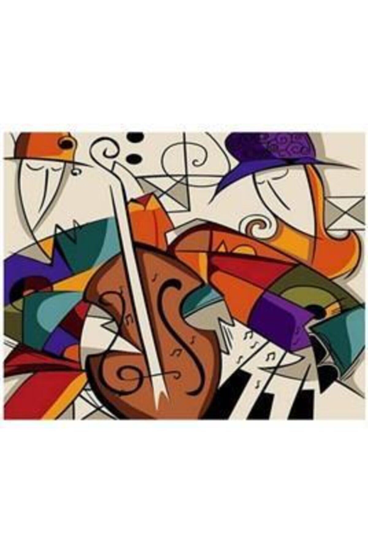 Fupe Shop Picasso Müzik Sayılarla Boyama Seti Kasnaklı 70 X 90 Cm