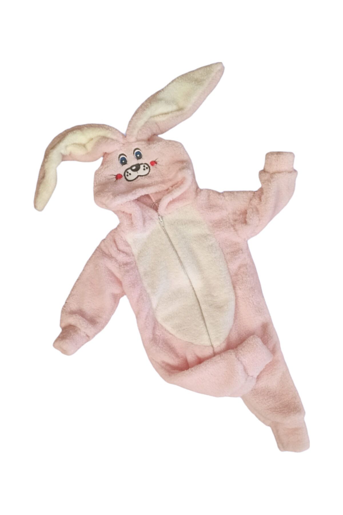 nurcix baby Nurcix Bebe Welsoft Tavşan Şeker Pembe Tulum