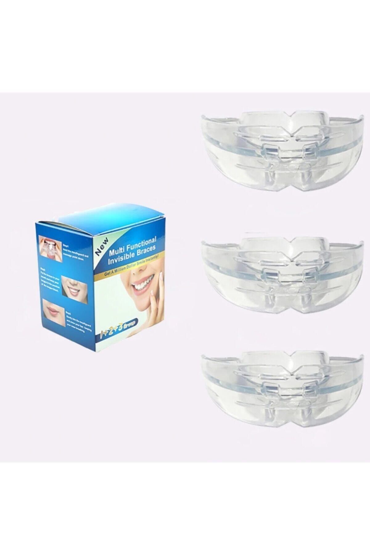 AZDENT Diş Silikon Ortodontik Parantez Set 3 Lü Yumuşak + Orta + Sert