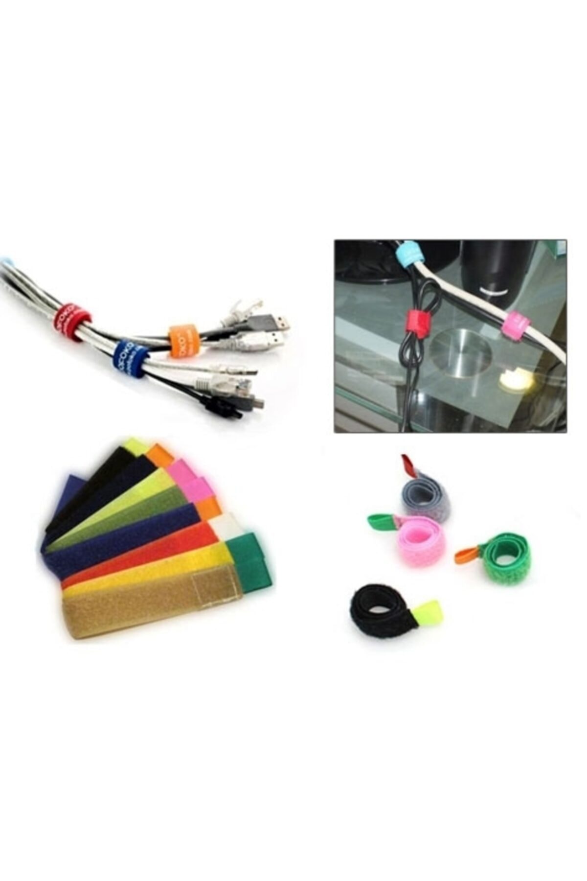 piithalat Kablo Düzenleyici Cırt Cırt (6 Adet)