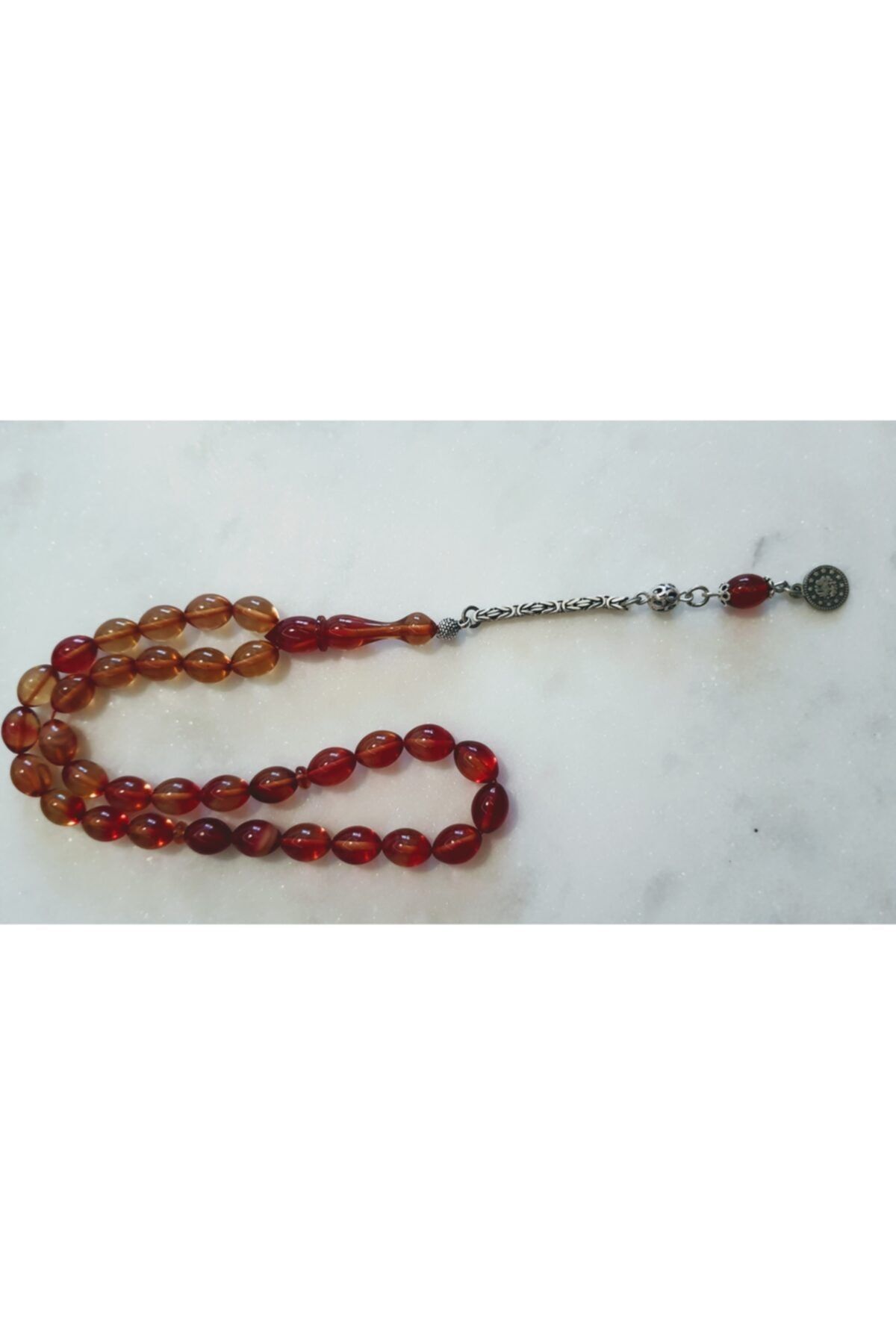 Natural Silver Miskevi Bağa Gümüş Tesbih
