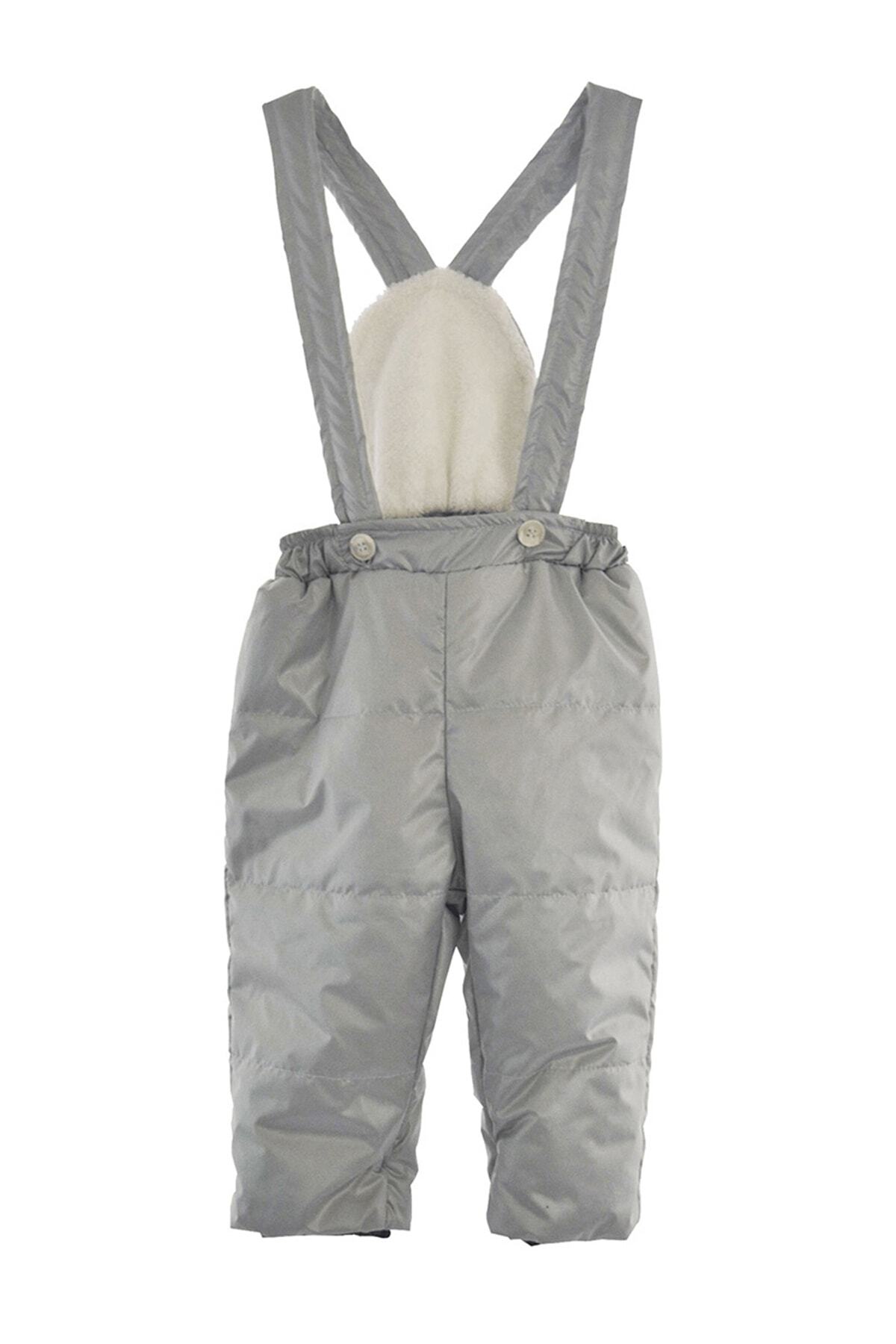 Bebepan Suya Dayanıklı Erkek-kız Unisex Çocuk 3-30 Ay Buz Mavisi Kar Pantolonu