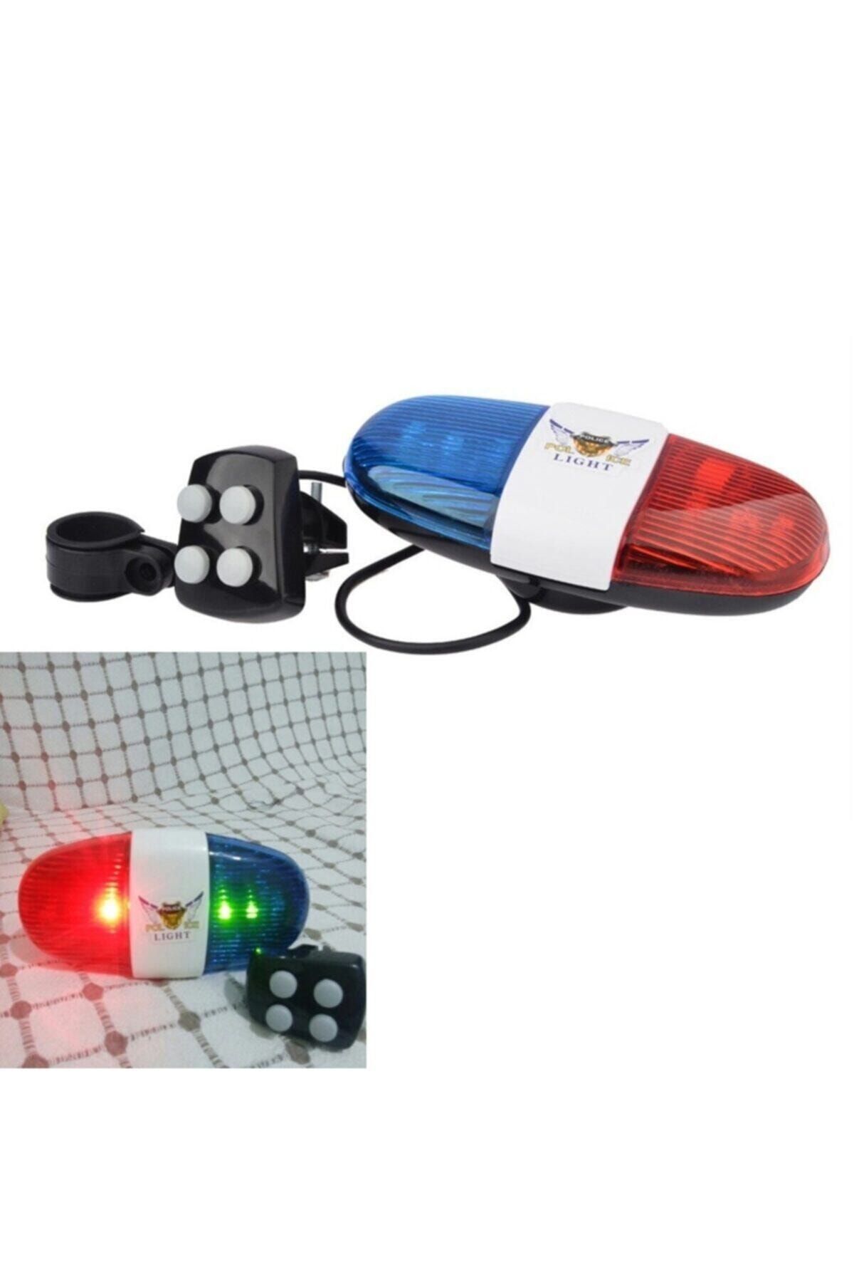 XC Bisiklet Polis Siren Korna 4 Sesli Işıklı