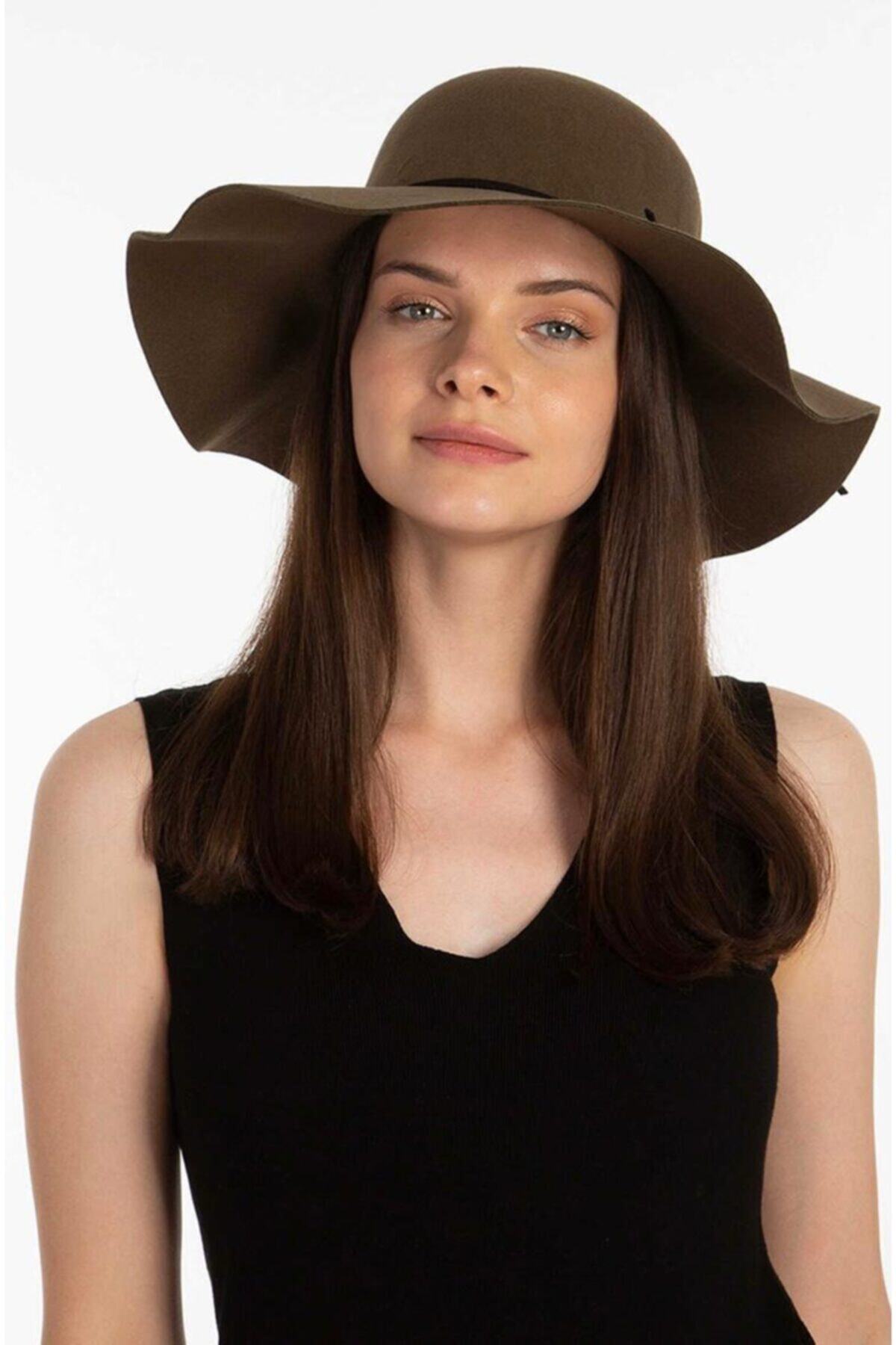 THE FASHLOOK Haki Fötr Şapka