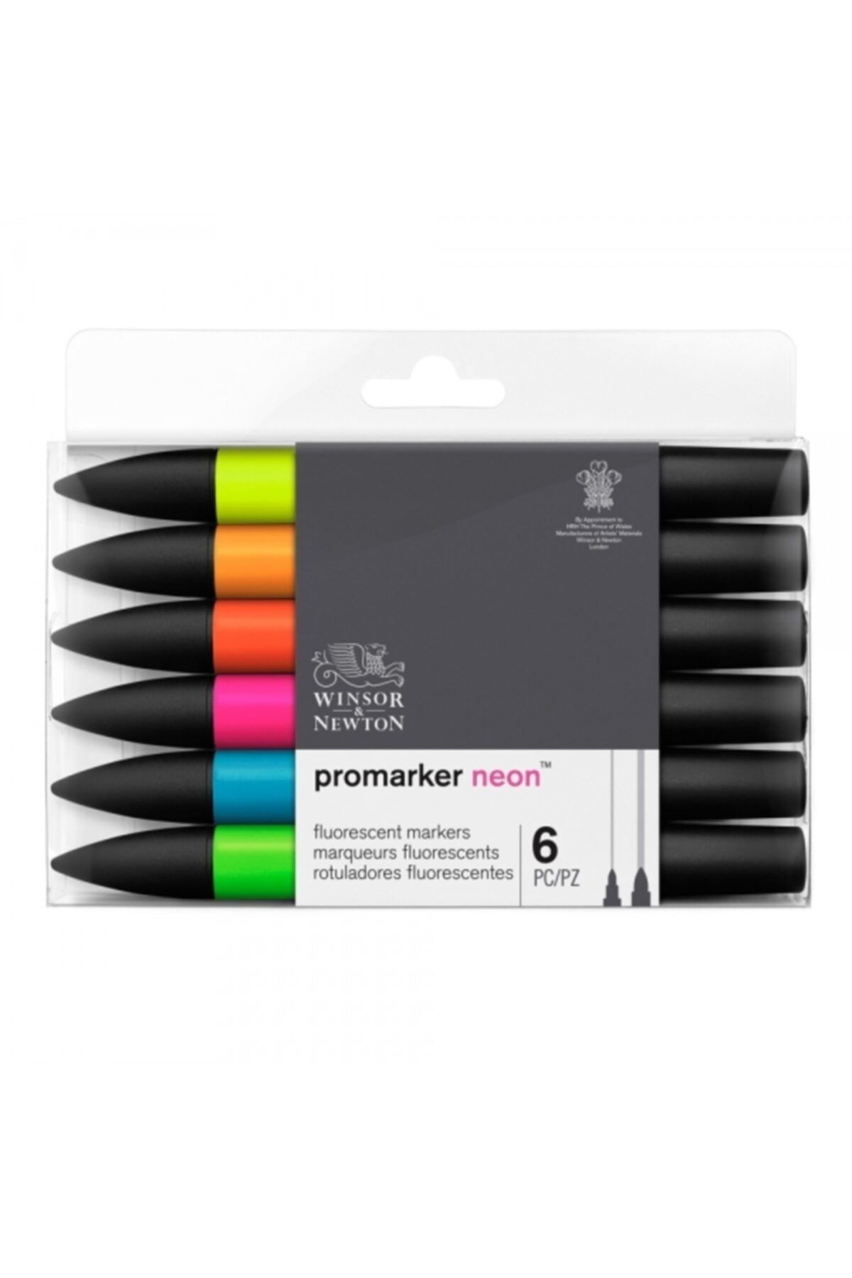 Winsor Newton Promarker Neon Markör Seti 6 Renk