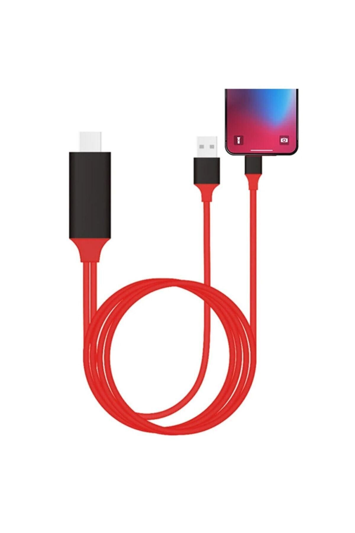 TEKNOSANAY Iphone Ipad Uyumlu Lightning Hdmı 1080p 2 Metre Hdtv Kablo