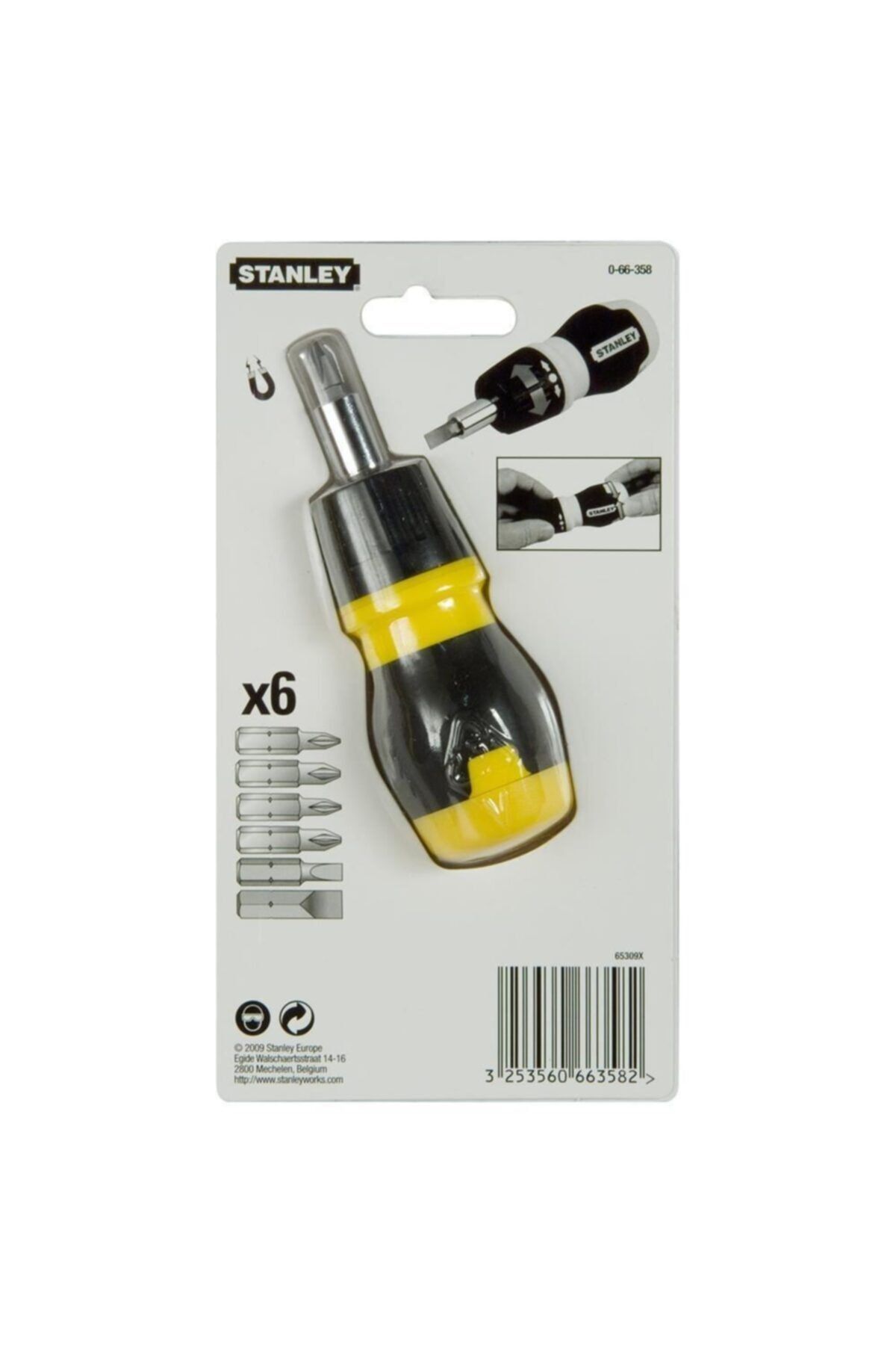 Stanley St066358 Topaç Tornavida Seti 6 Parça Cırcırlı