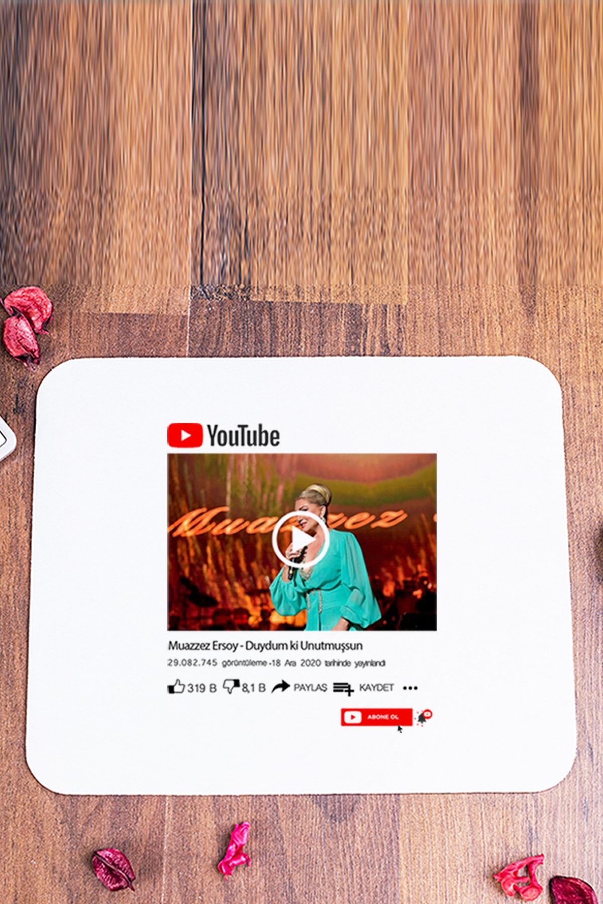 Procity Muazzez Ersoy Duydum Ki Unutmuşsun Youtube Tasarım Mouse Pad