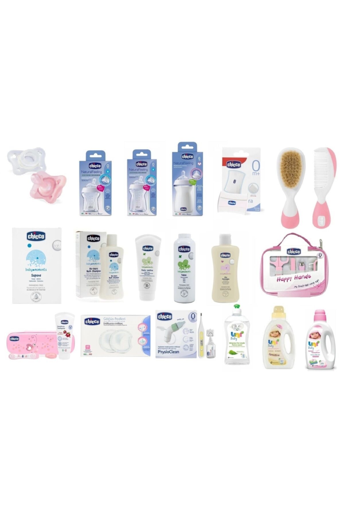 Chicco Kız Yeni Doğan Hazırlık Seti Ultra Paket 18 Parça Ultra Ekonomik