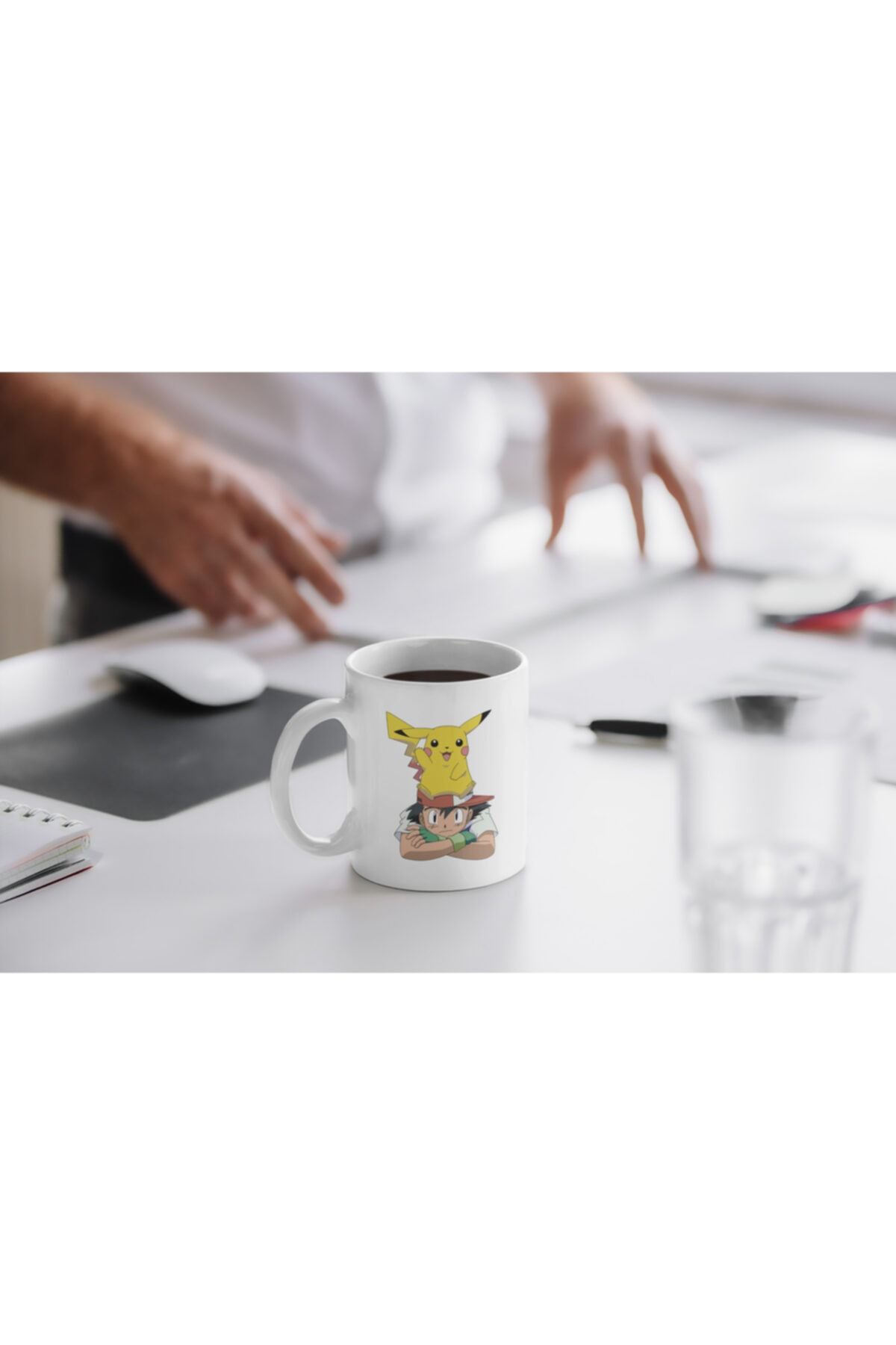 UfoDesign Pikachu Ve Ash Tasarım Kupa Bardak