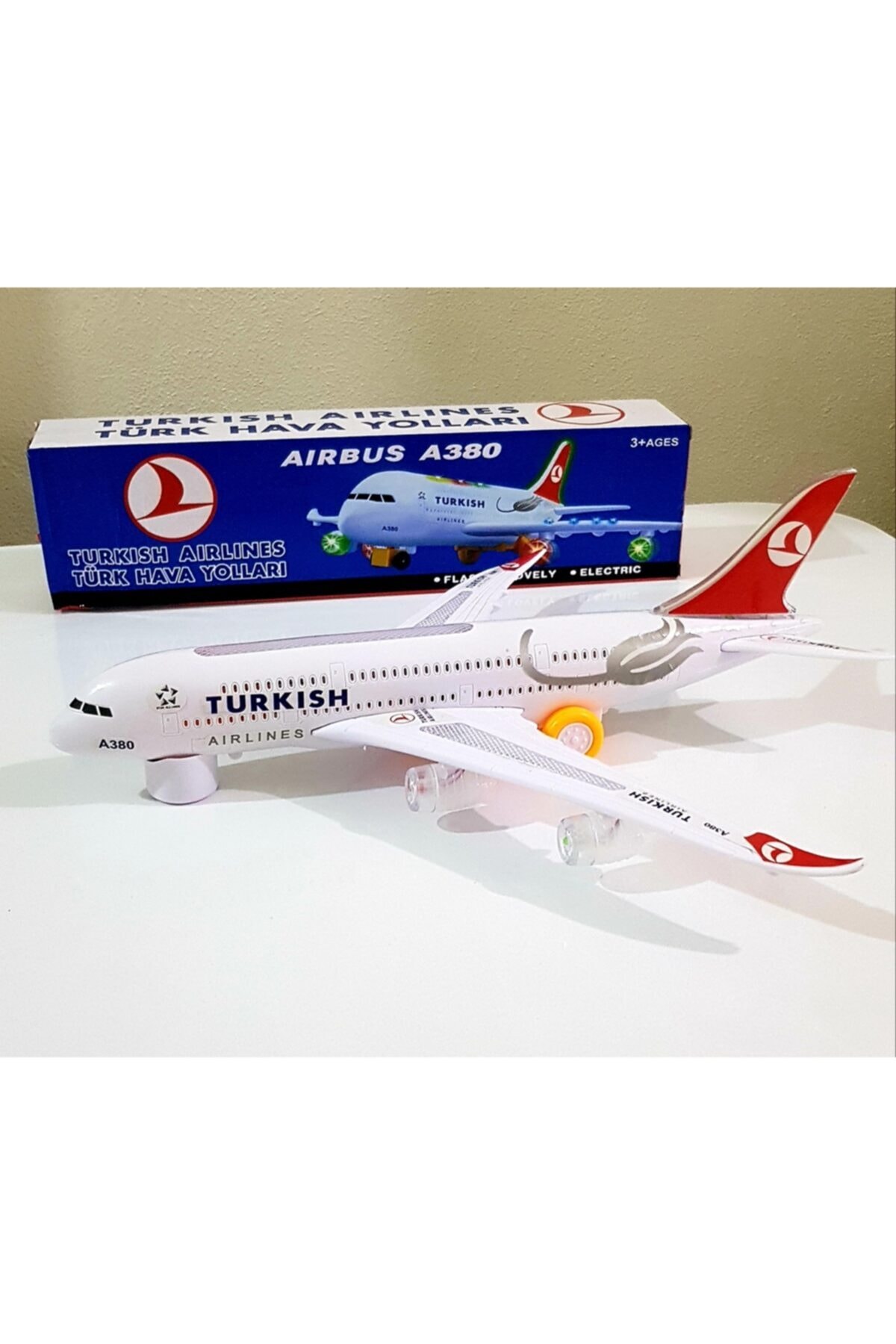 PRESTIJ Thy Aırbus A380 Yolcu Uçağı Işıklı Sesli Yürüyen 30 Cm