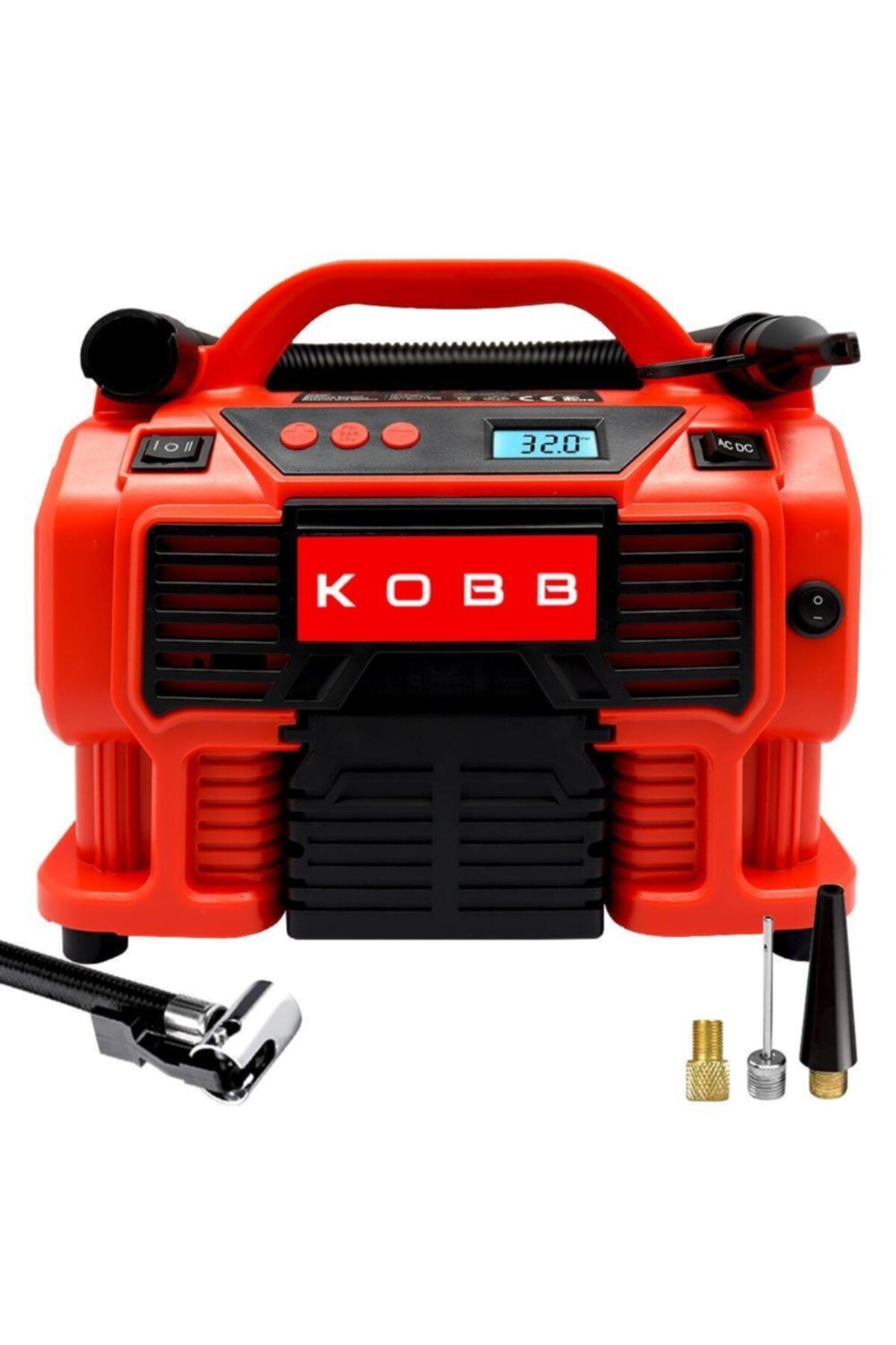 KOBB Kb300 Dijital Basınç Göstergeli Lastik ve Yatak Şişirme Pompası 160 Psı Kb300 12volt/220volt
